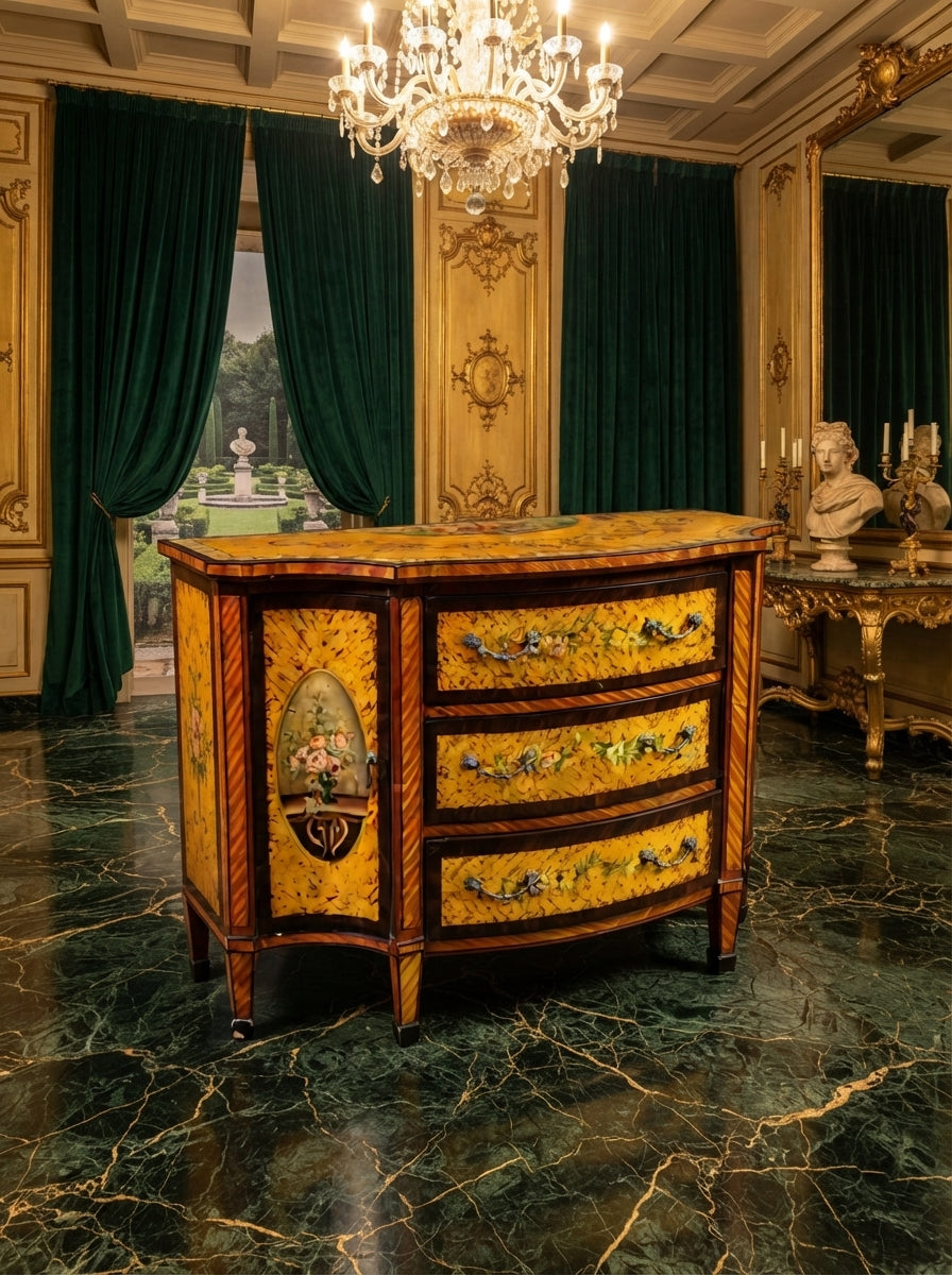 GabineGabinete Vintage Pintado a Mano – Arte y Distincion🏛️🎨💞