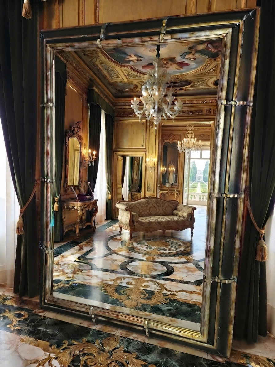 Gran Espejo “The Gatsby” – Elegancia Dramática y Atemporal ⚜️🌟
