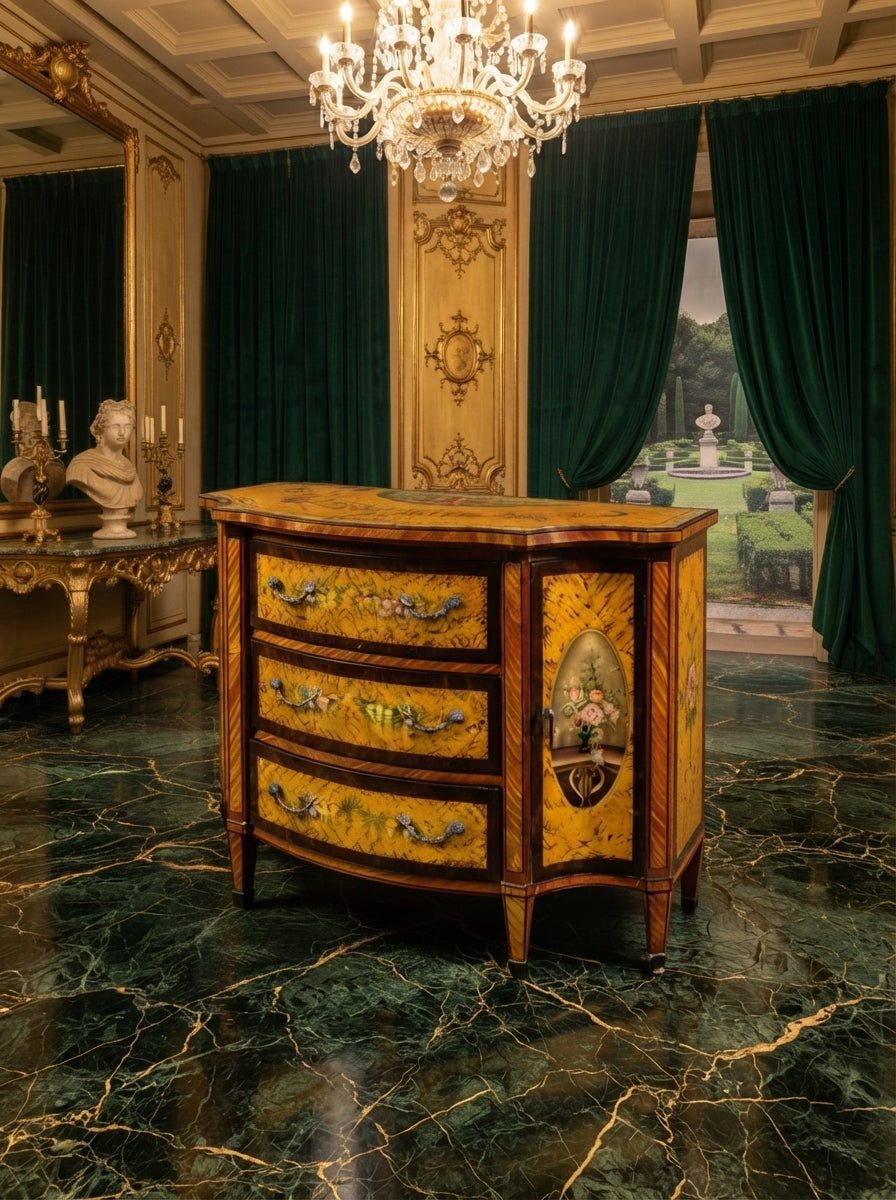 GabineGabinete Vintage Pintado a Mano – Arte y Distincion🏛️🎨💞
