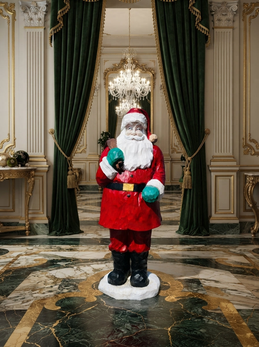 Santa Claus Monumental – Espíritu Navideño Atemporal 🌲✨🎅