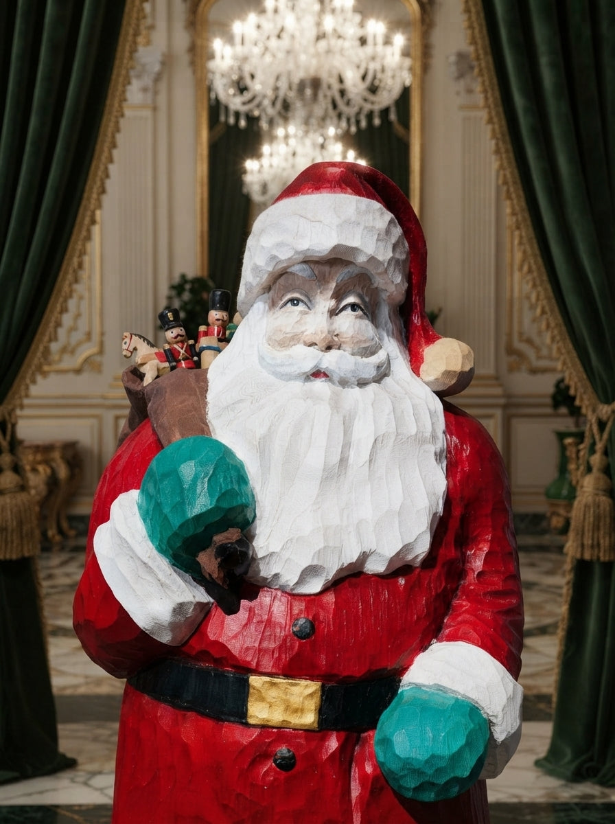 Santa Claus Monumental – Espíritu Navideño Atemporal 🌲✨🎅