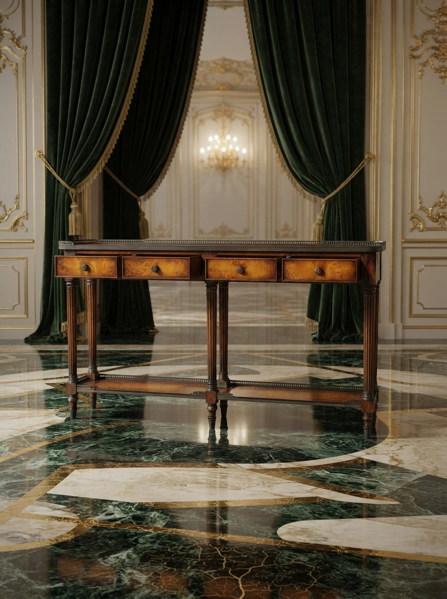 Consola Luis XV – Theodore Alexander Narrow Console Table ⚜️🍀