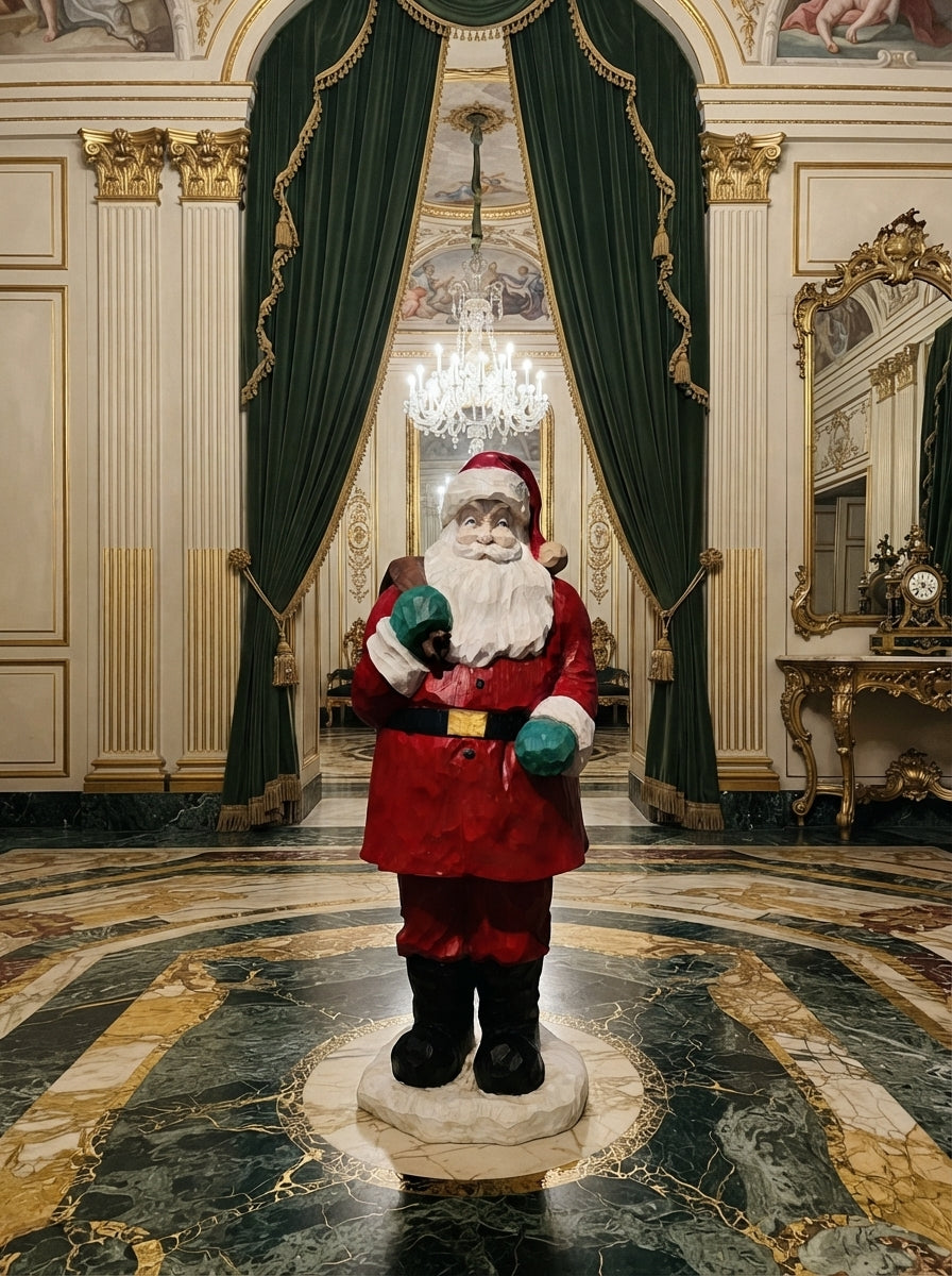 Santa Claus Monumental – Espíritu Navideño Atemporal 🌲✨🎅