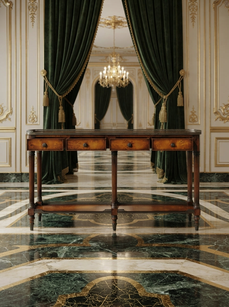 Consola Luis XV – Theodore Alexander Narrow Console Table ⚜️🍀