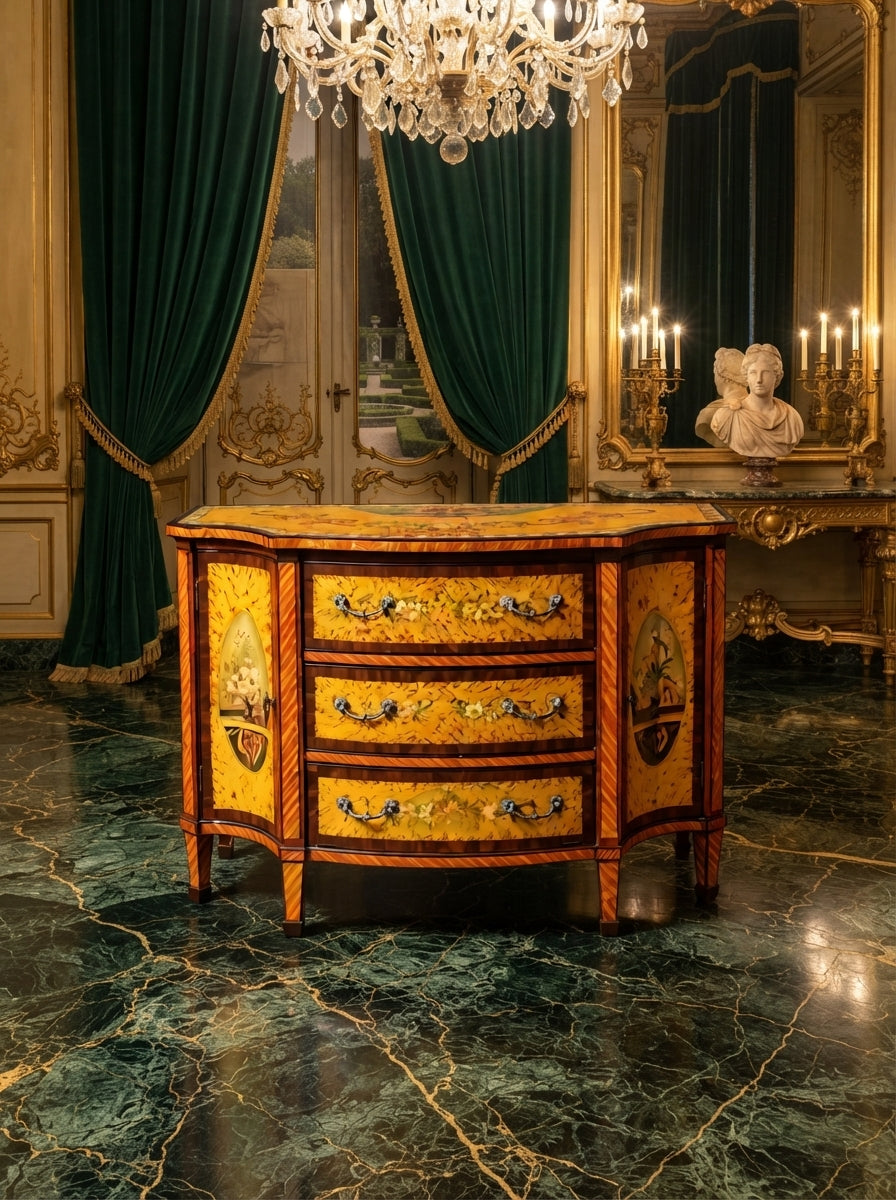 GabineGabinete Vintage Pintado a Mano – Arte y Distincion🏛️🎨💞