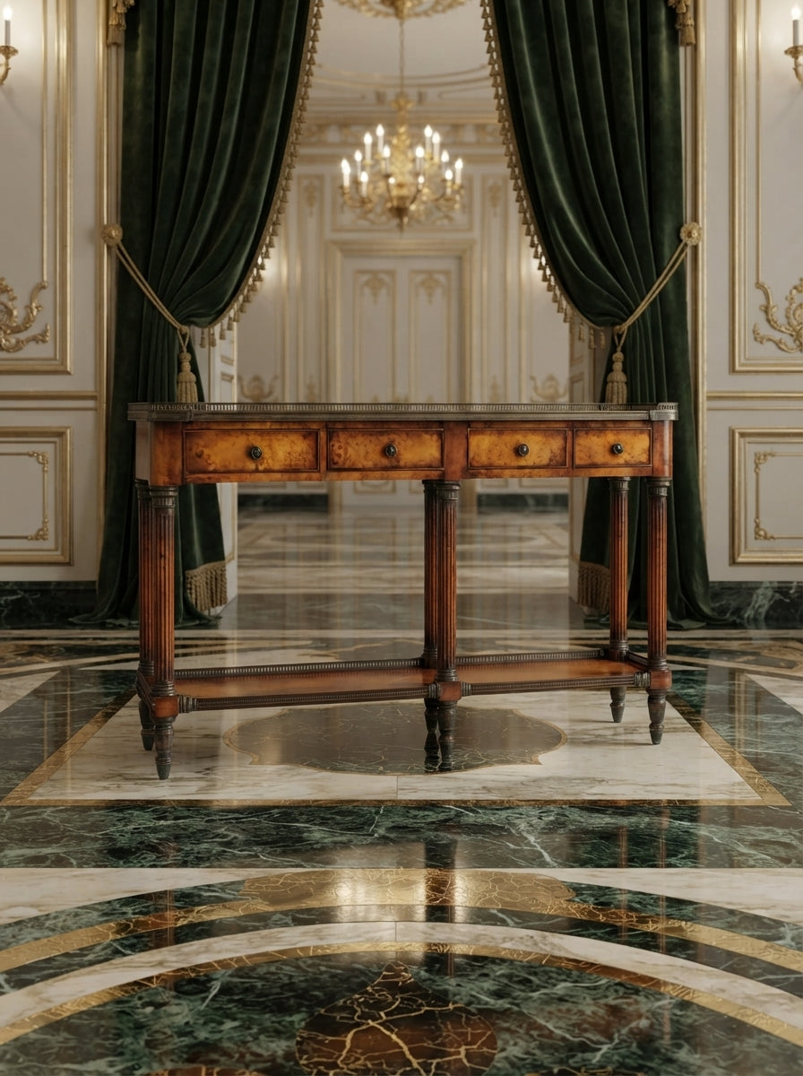 Consola Luis XV – Theodore Alexander Narrow Console Table ⚜️🍀