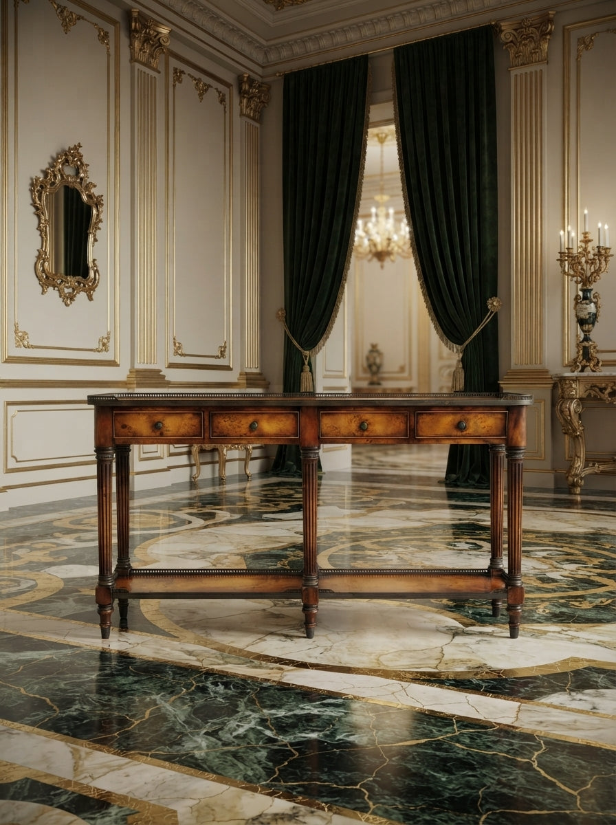 Consola Luis XV – Theodore Alexander Narrow Console Table ⚜️🍀