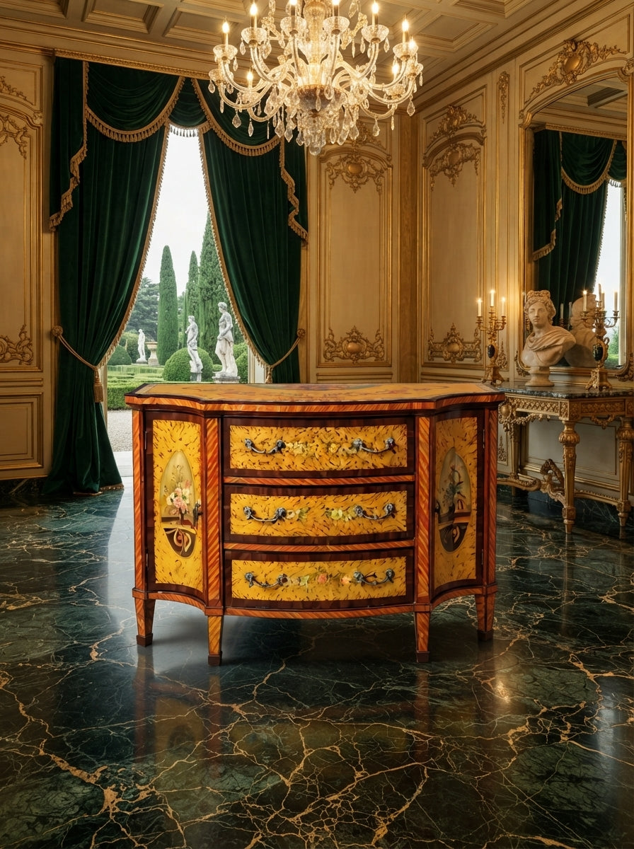 GabineGabinete Vintage Pintado a Mano – Arte y Distincion🏛️🎨💞