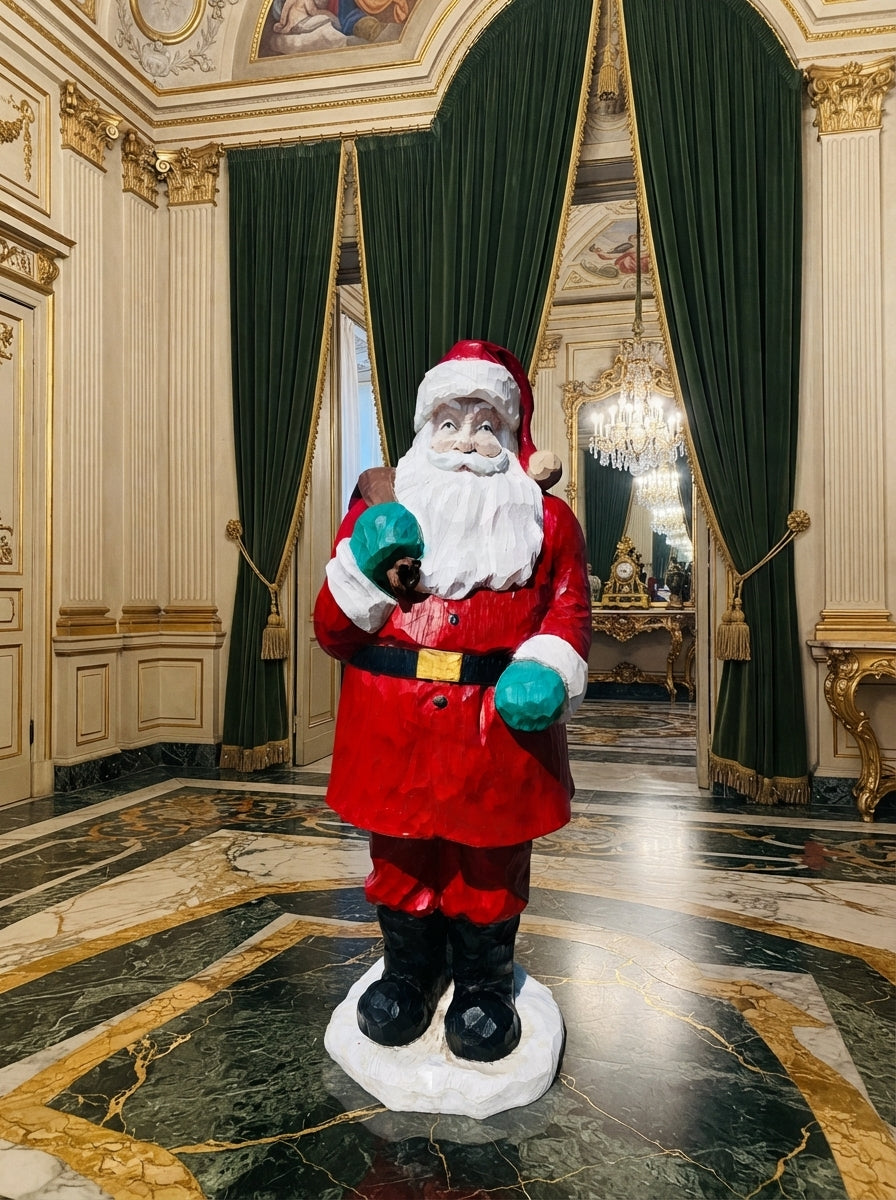 Santa Claus Monumental – Espíritu Navideño Atemporal 🌲✨🎅