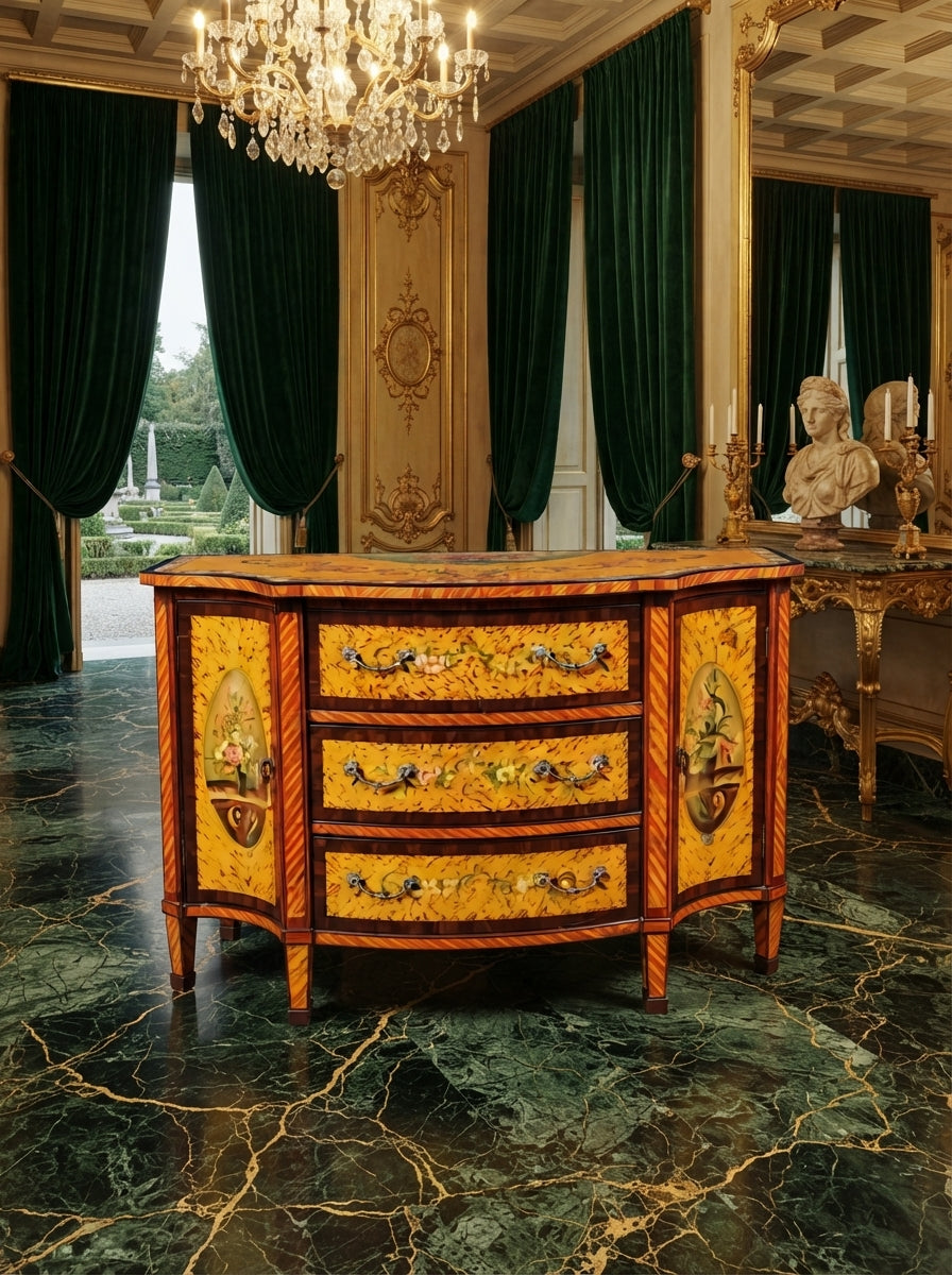 GabineGabinete Vintage Pintado a Mano – Arte y Distincion🏛️🎨💞