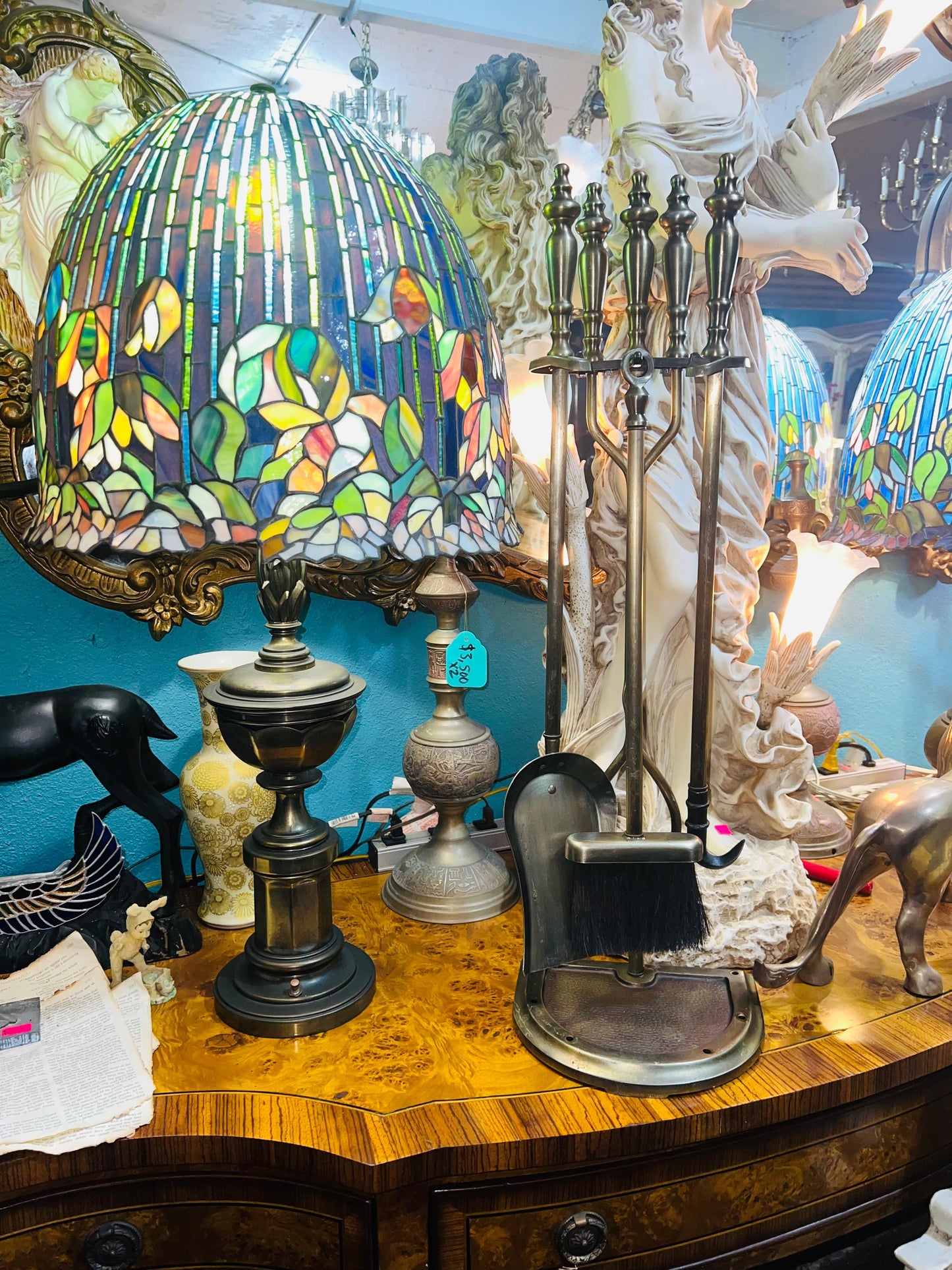 ✨Antique Brass Fireplace Screen and Hardware Set✨