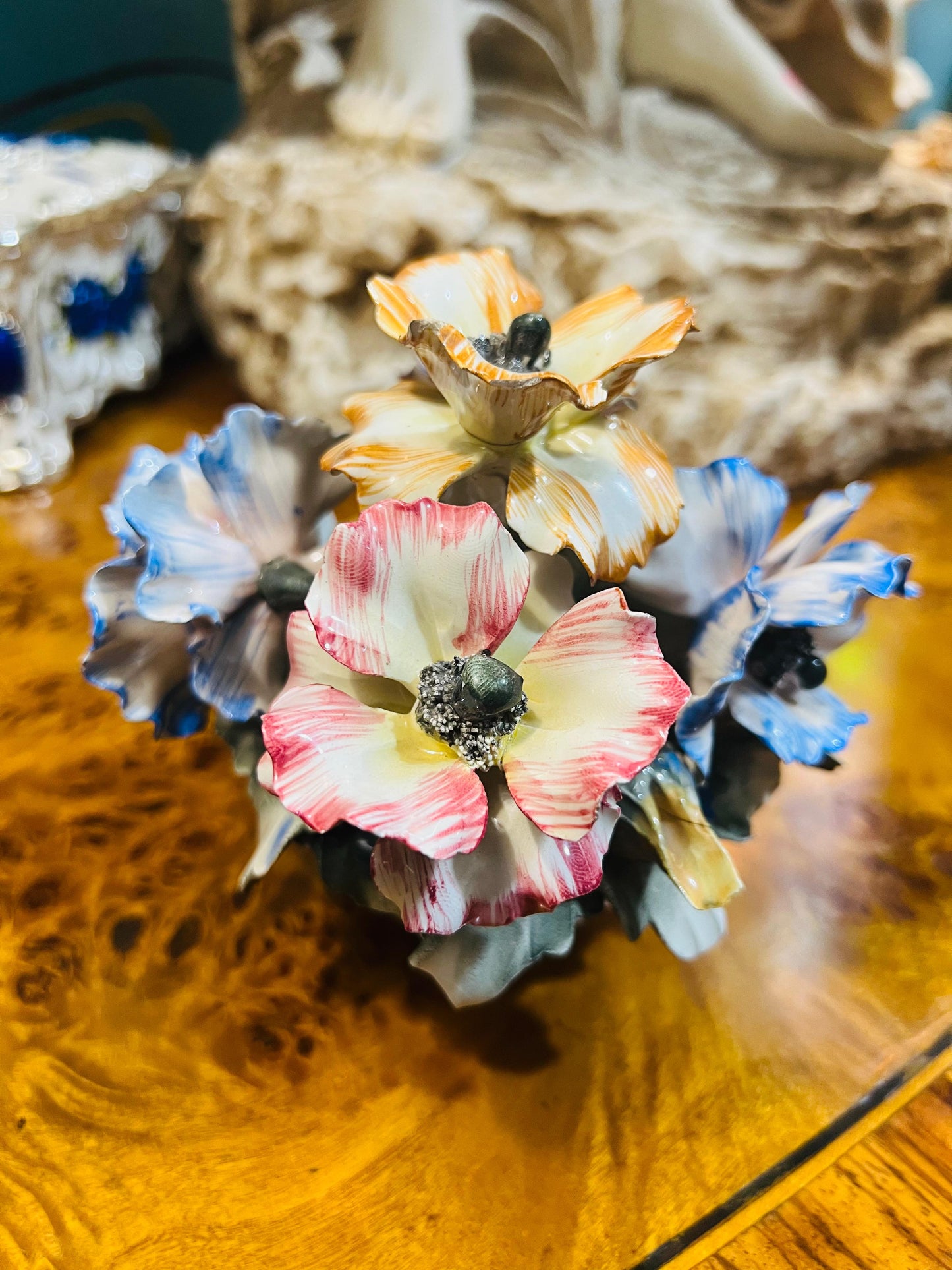 🌸🌿🏡Capo Del Monte Floral Arrangement - A Touch of Italy for Your Home🌸🌿🏡