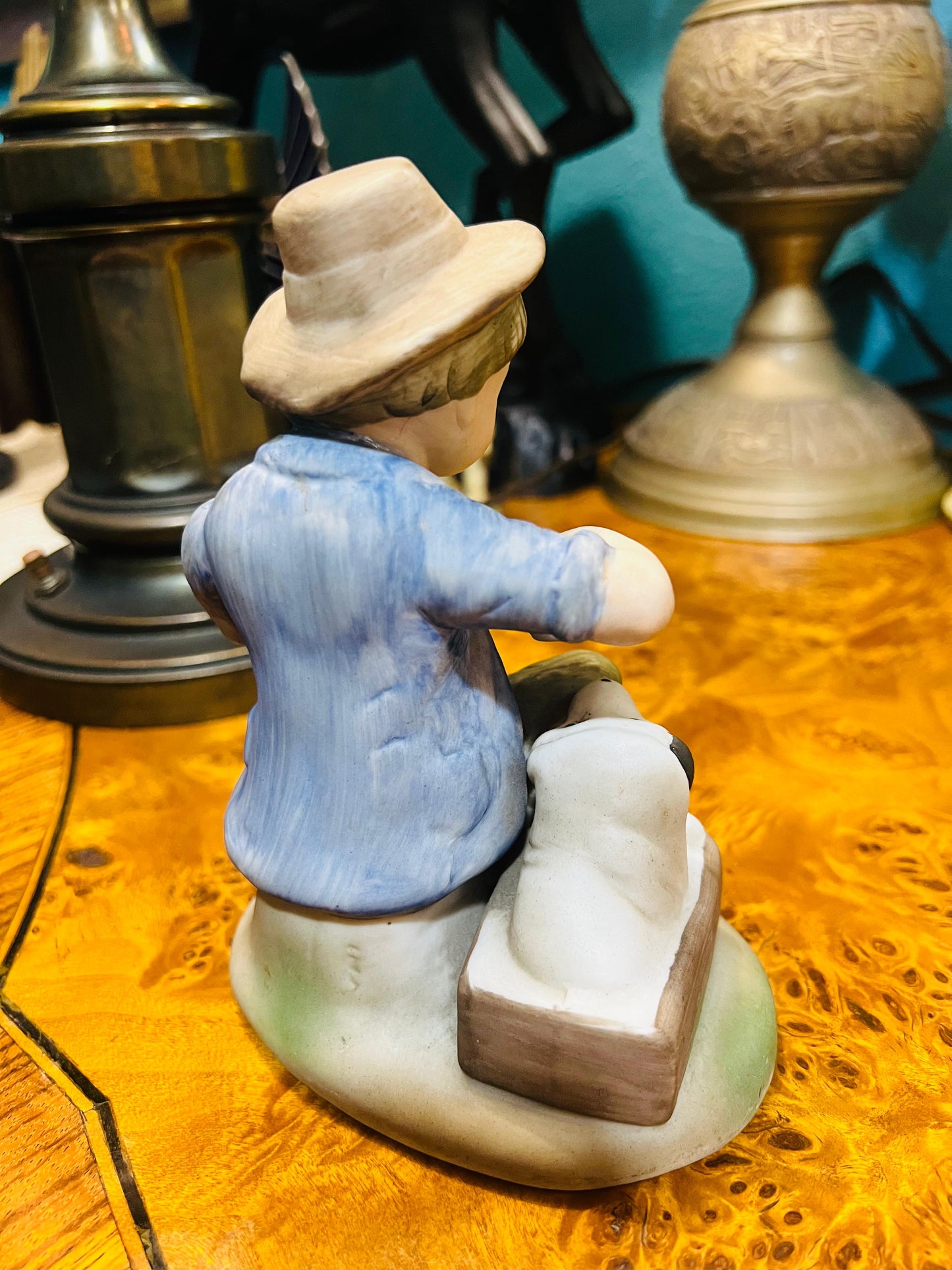 🍾Figura Campestre Capo Del Monte de Porcelana para tu Colección de Antigüedades 🍾