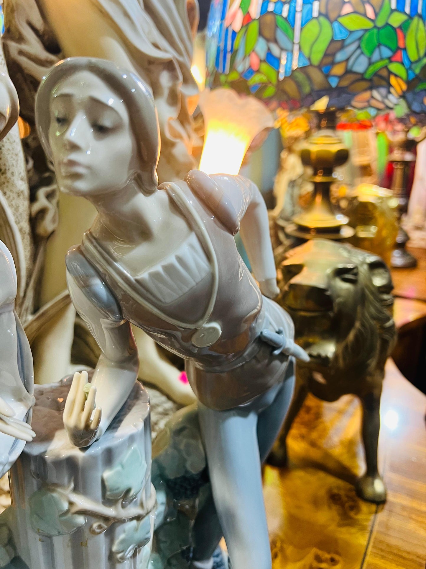 🌟 Escultura de Porcelana Fina Lladro 4750 - Romeo y Julieta  🕊️✨