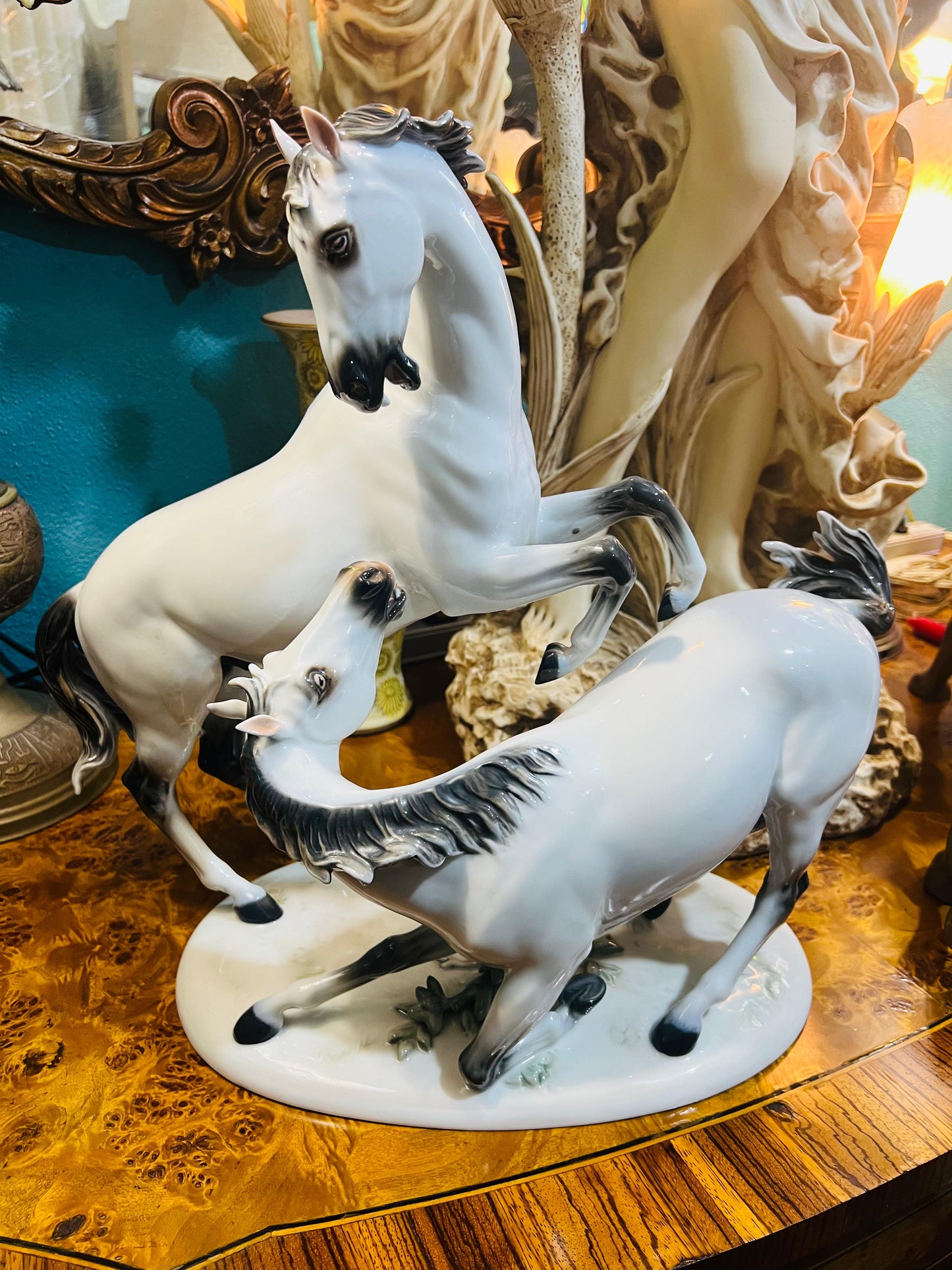 🌟 Horse Sculpture, Rosenthal Bavaria Germany, Signed: H. Meisel NR: 921 🐴✨