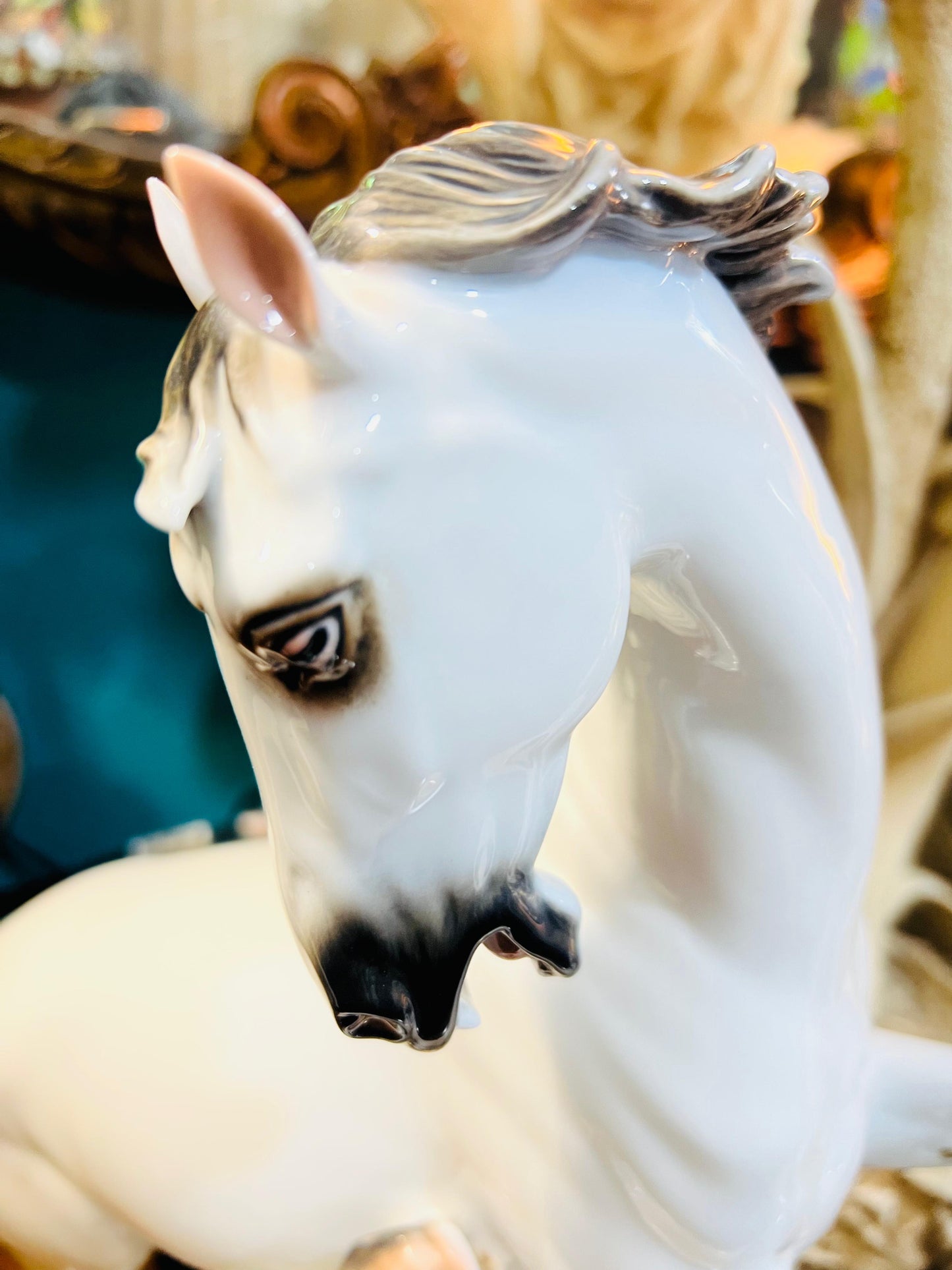 🌟 Horse Sculpture, Rosenthal Bavaria Germany, Signed: H. Meisel NR: 921 🐴✨