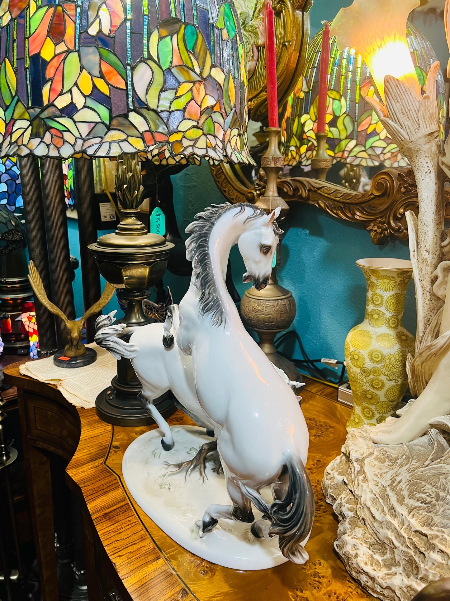 🌟 Horse Sculpture, Rosenthal Bavaria Germany, Signed: H. Meisel NR: 921 🐴✨