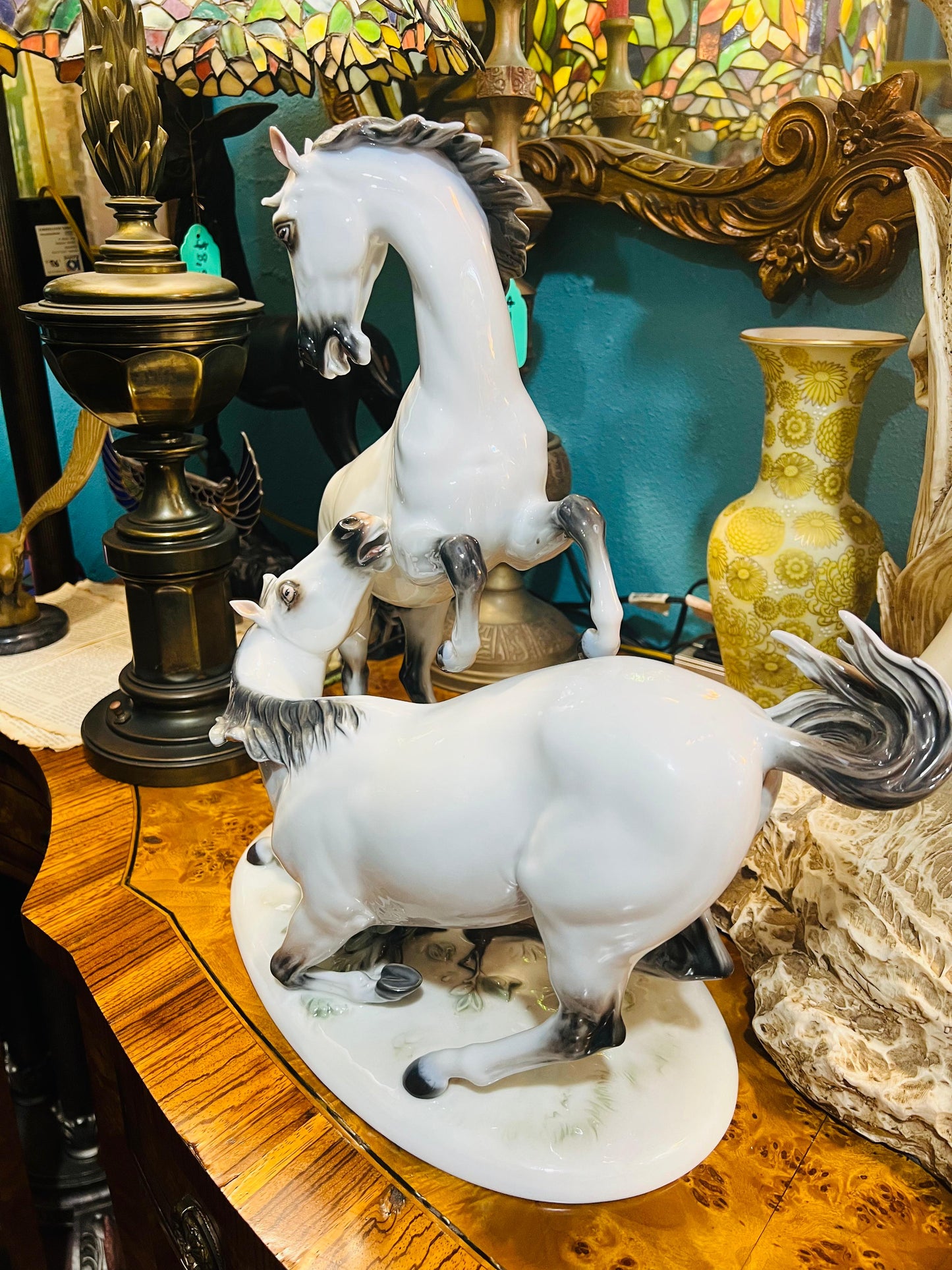 🌟 Horse Sculpture, Rosenthal Bavaria Germany, Signed: H. Meisel NR: 921 🐴✨
