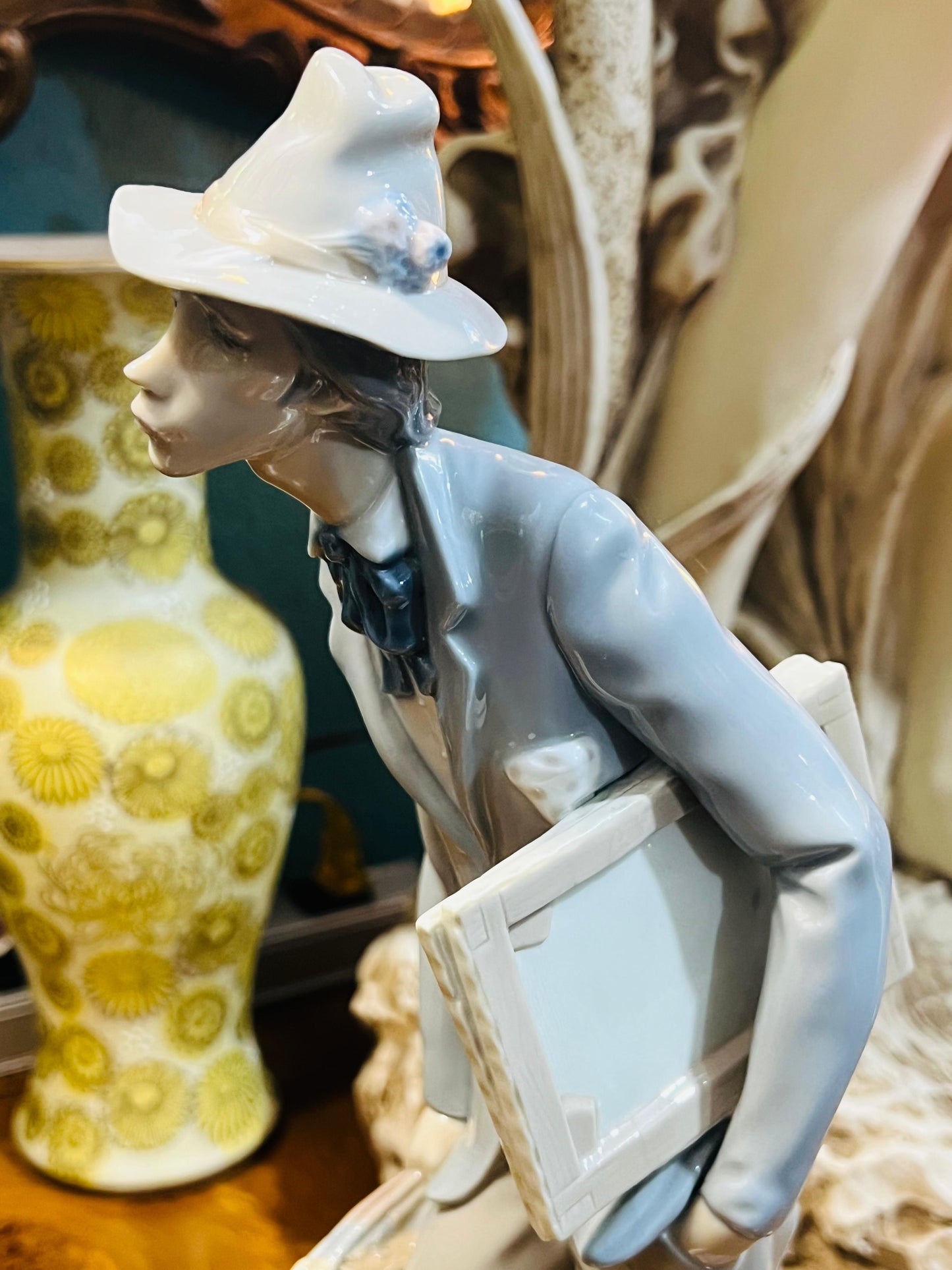 🎨Impressionist Painter Sculpture Lladro 4732, Issue 1970🎨.