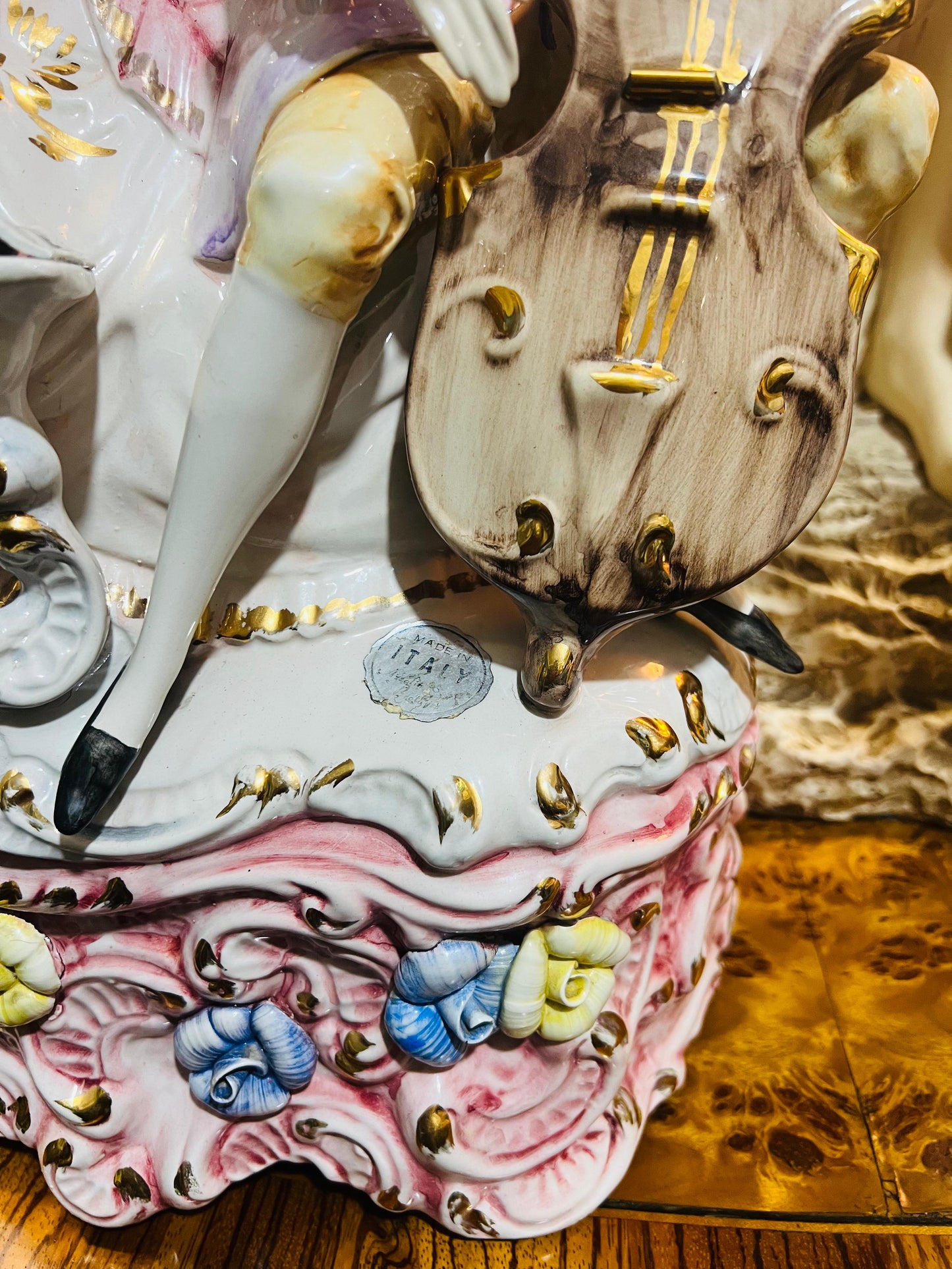 🎻 Exquisita Figura de Porcelana Musical del - Representacion del Siglo XVIII en Venta 🎻