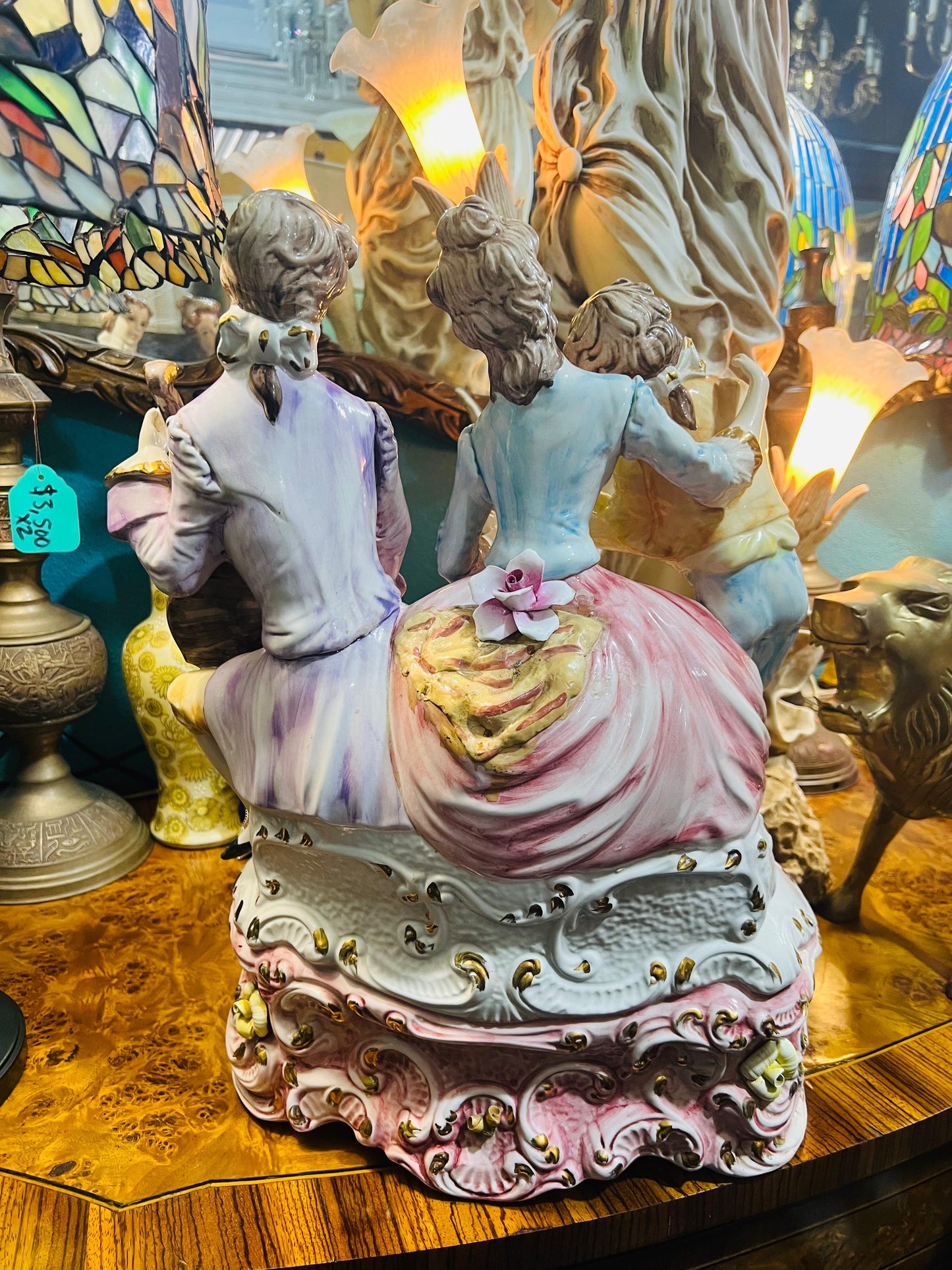 🎻 Exquisita Figura de Porcelana Musical del - Representacion del Siglo XVIII en Venta 🎻