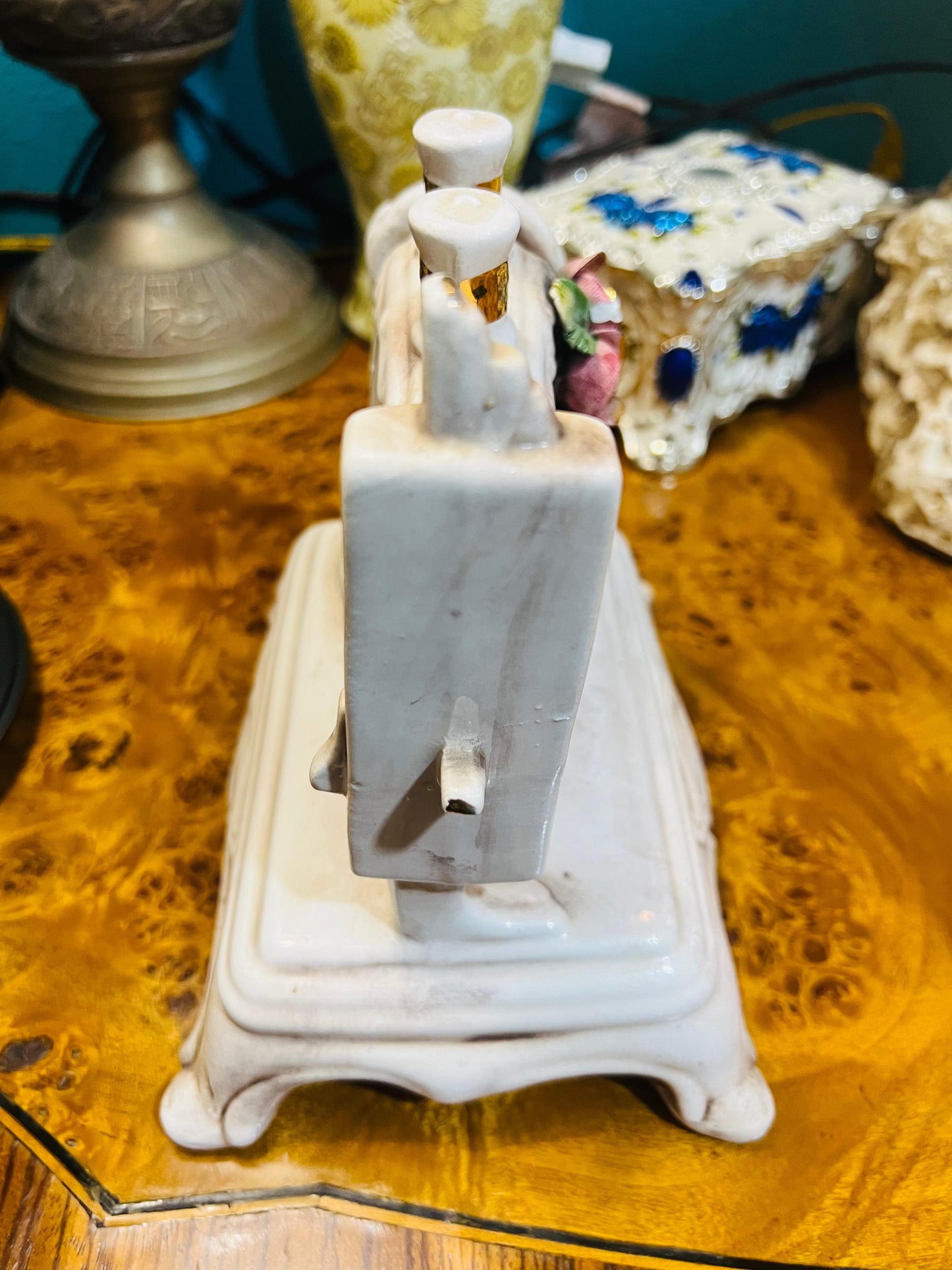 🧵✨🧵Máquina de Coser de Porcelana Capo del Monte 🧵✨🧵