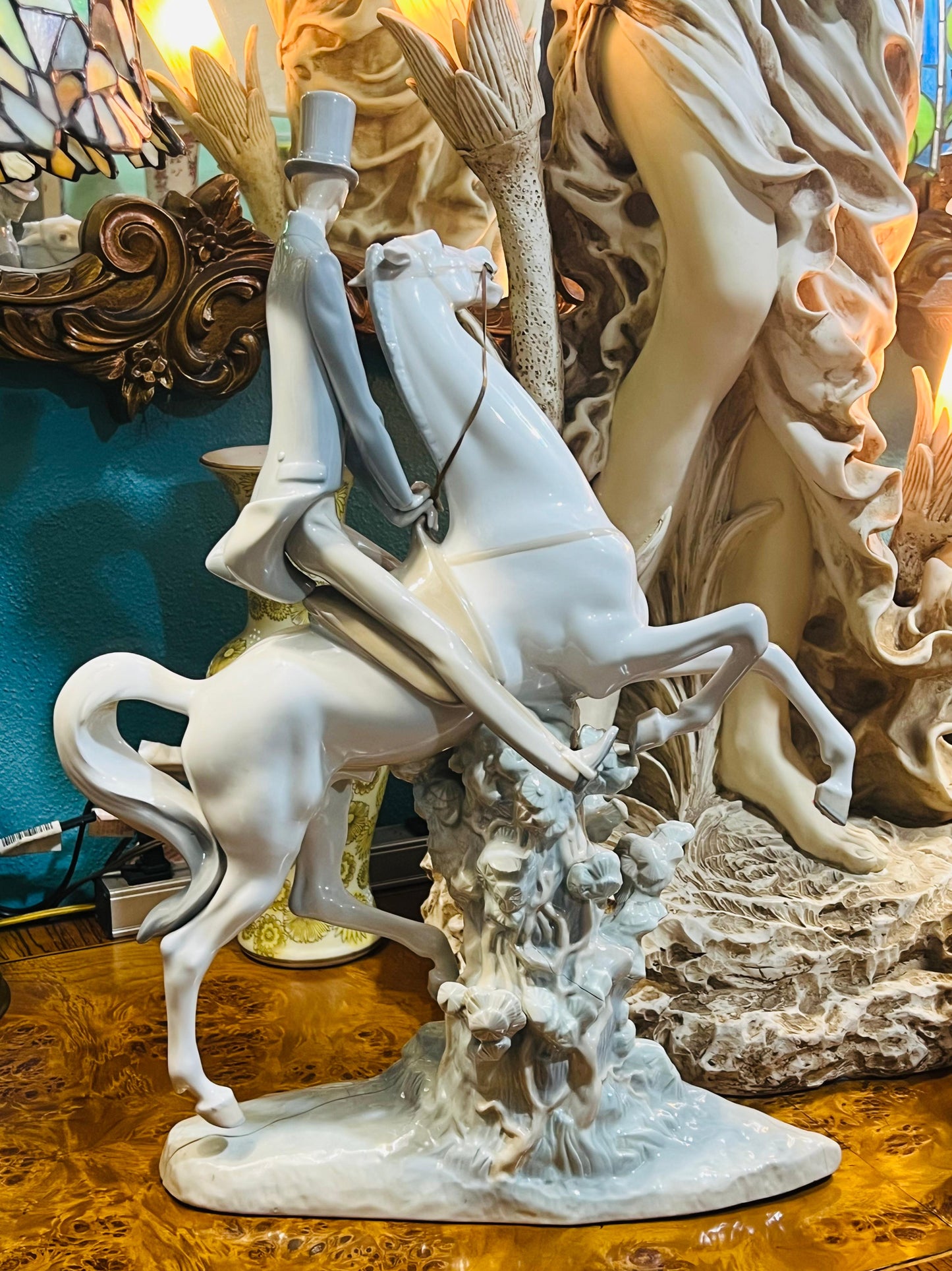🌟 🌟 Horseman - Lladro 4515, Knight Mounted on Horseback - Authentic and Vintage Year of Issue 1969 and Retired in 1985. 🕊️✨ 🕊️✨