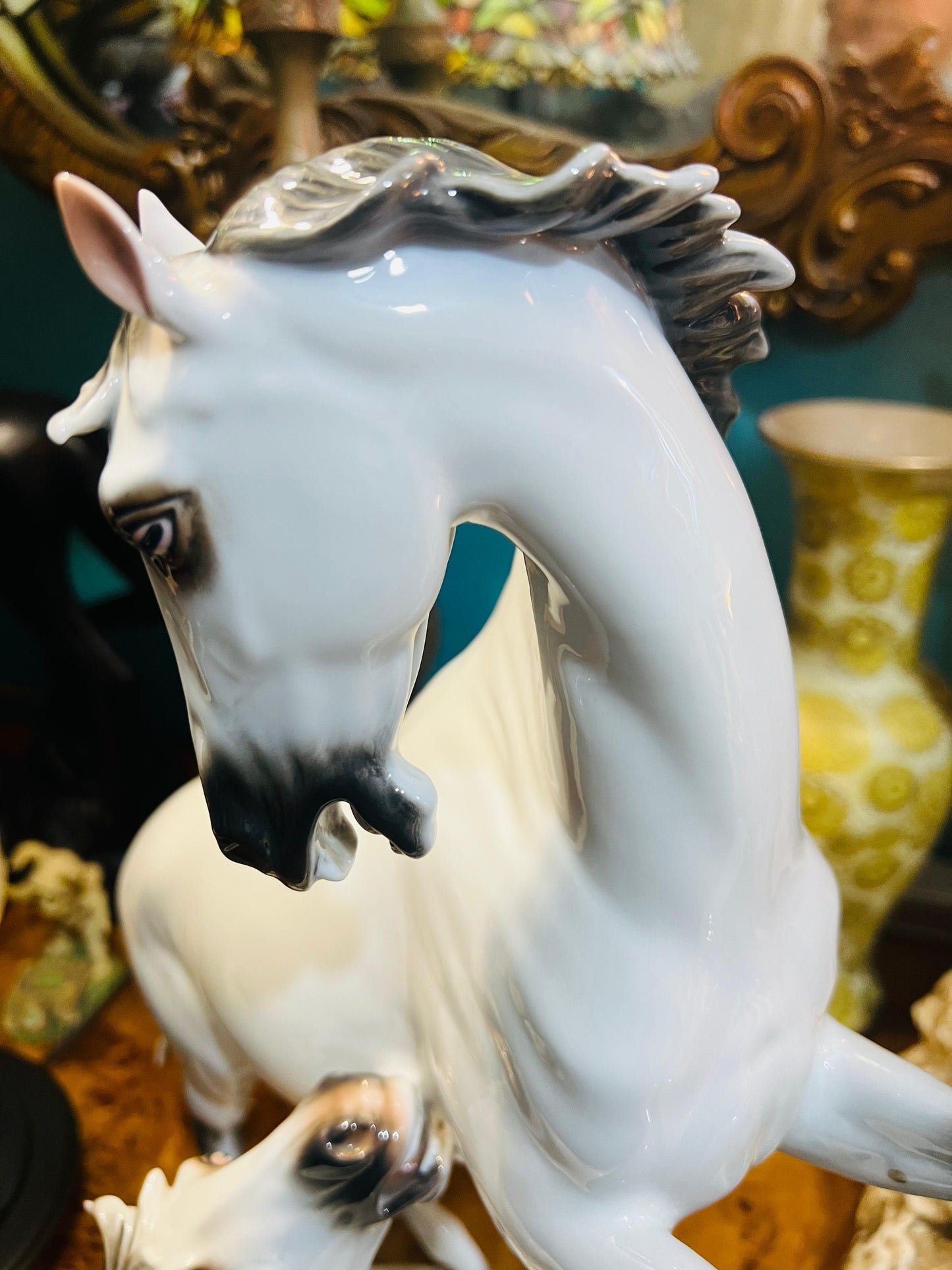 🌟 Horse Sculpture, Rosenthal Bavaria Germany, Signed: H. Meisel NR: 921 🐴✨