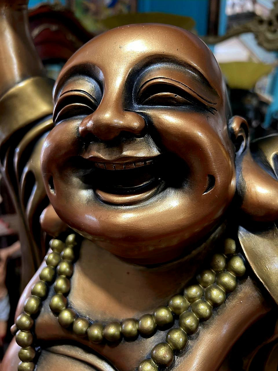 🇨🇳🎎 🐉🕉️Laughing Fengshui Buddha Sculpture in Rough Porcelain 🕉️🐉🎎🇨🇳