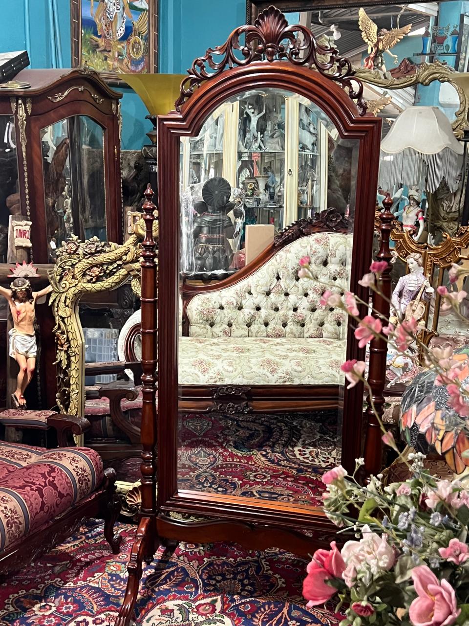 🪞19th Century French Napoleon III Easel Mirror🪞