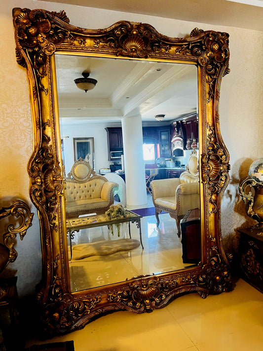 🪞 Large Antique Italian Mirror, Venetian Style🪞