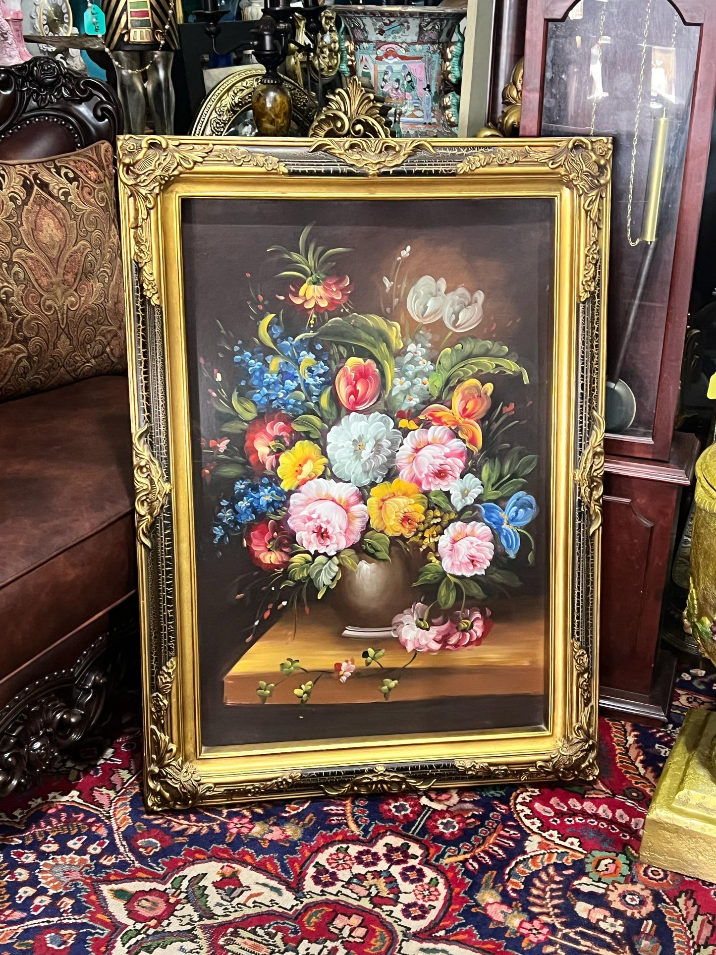 🎨✨ Cuadro de flores pintado al oleo ✨🎨