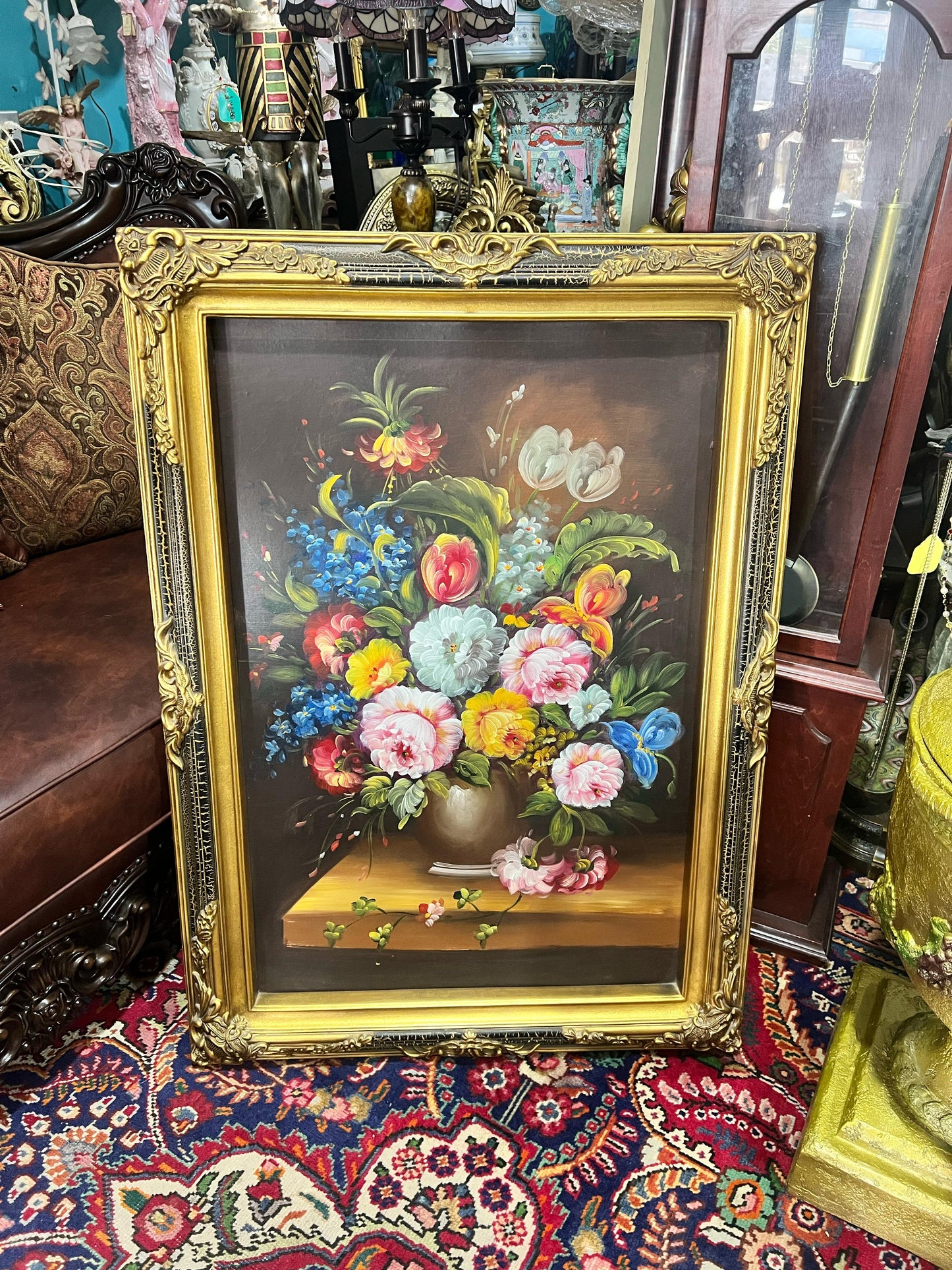 🎨✨ Cuadro de flores pintado al oleo ✨🎨
