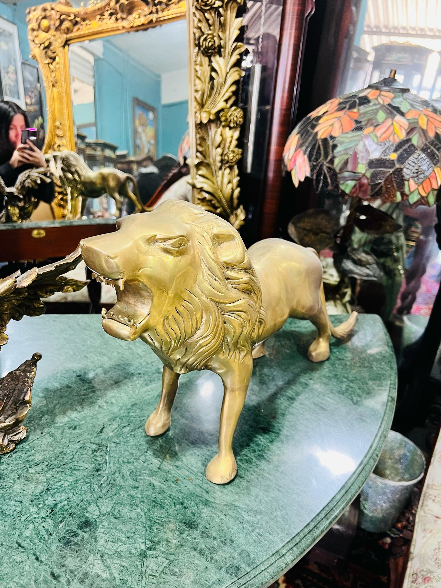 🦅 Bronze Sculpture of an Eagle in Flight with a Globe for Sale 🦅
