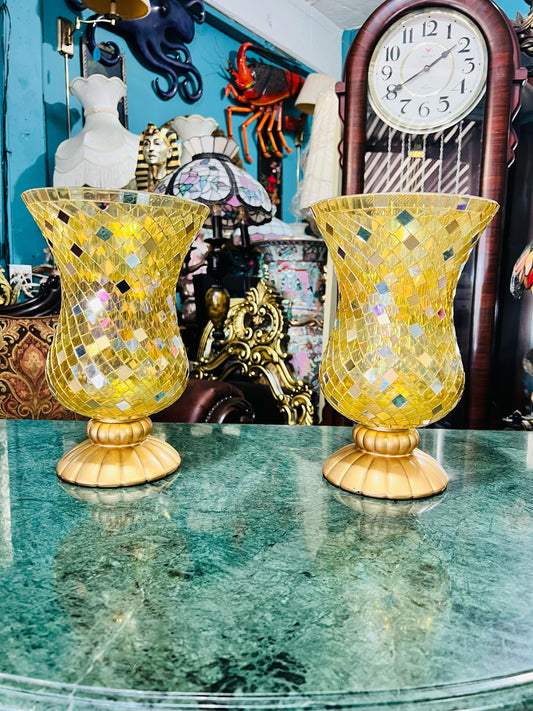 🏺✨ Elegance in Crystal: Pair of Exclusive Vases ✨ 