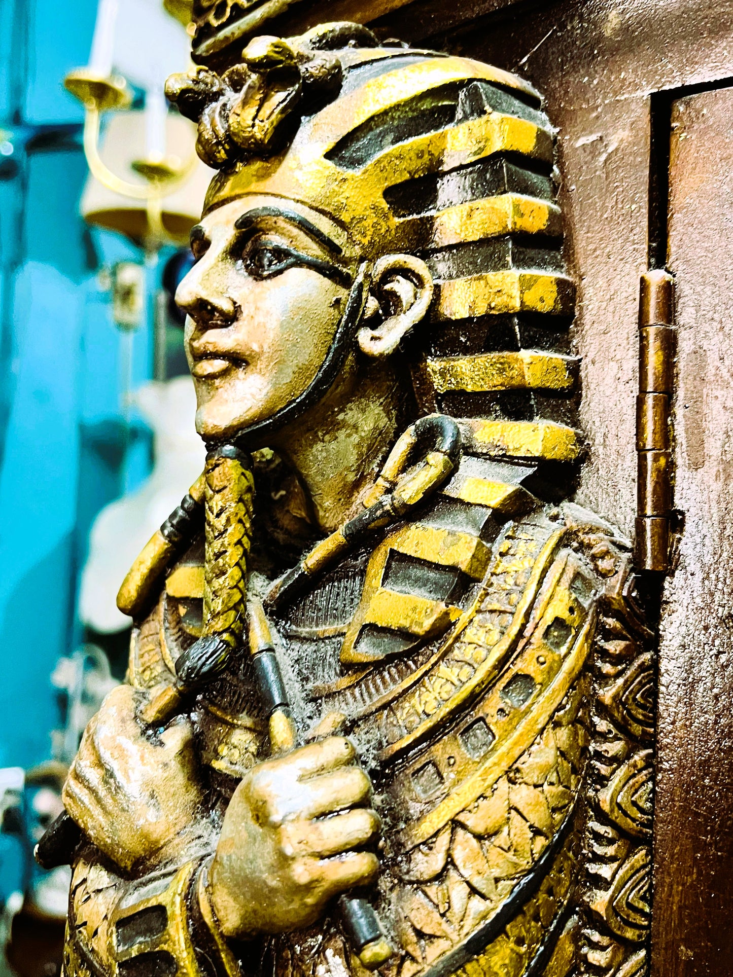 🔱Bronze Sculpture "Jeune Harpiste Arabique" by Louis Hottot - A Masterpiece for Sale🔱