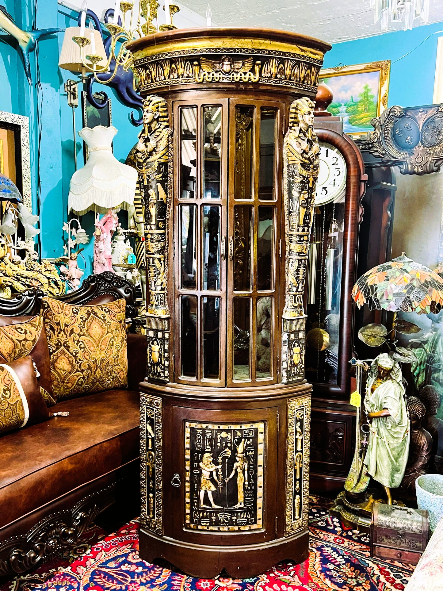 🔱Bronze Sculpture "Jeune Harpiste Arabique" by Louis Hottot - A Masterpiece for Sale🔱