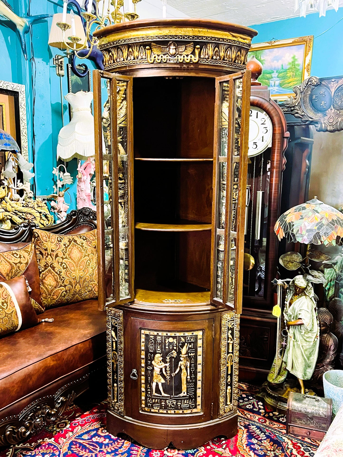 🔱Bronze Sculpture "Jeune Harpiste Arabique" by Louis Hottot - A Masterpiece for Sale🔱