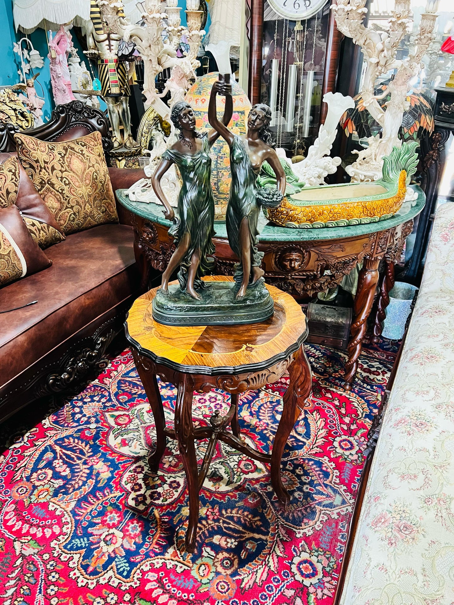 🦅 Bronze Sculpture of an Eagle in Flight with a Globe for Sale 🦅