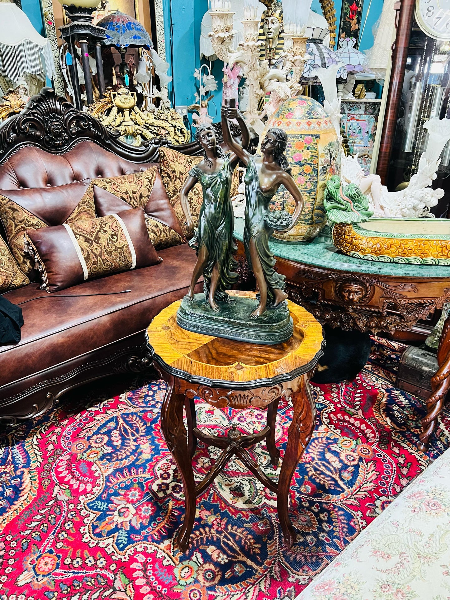 🦅 Bronze Sculpture of an Eagle in Flight with a Globe for Sale 🦅