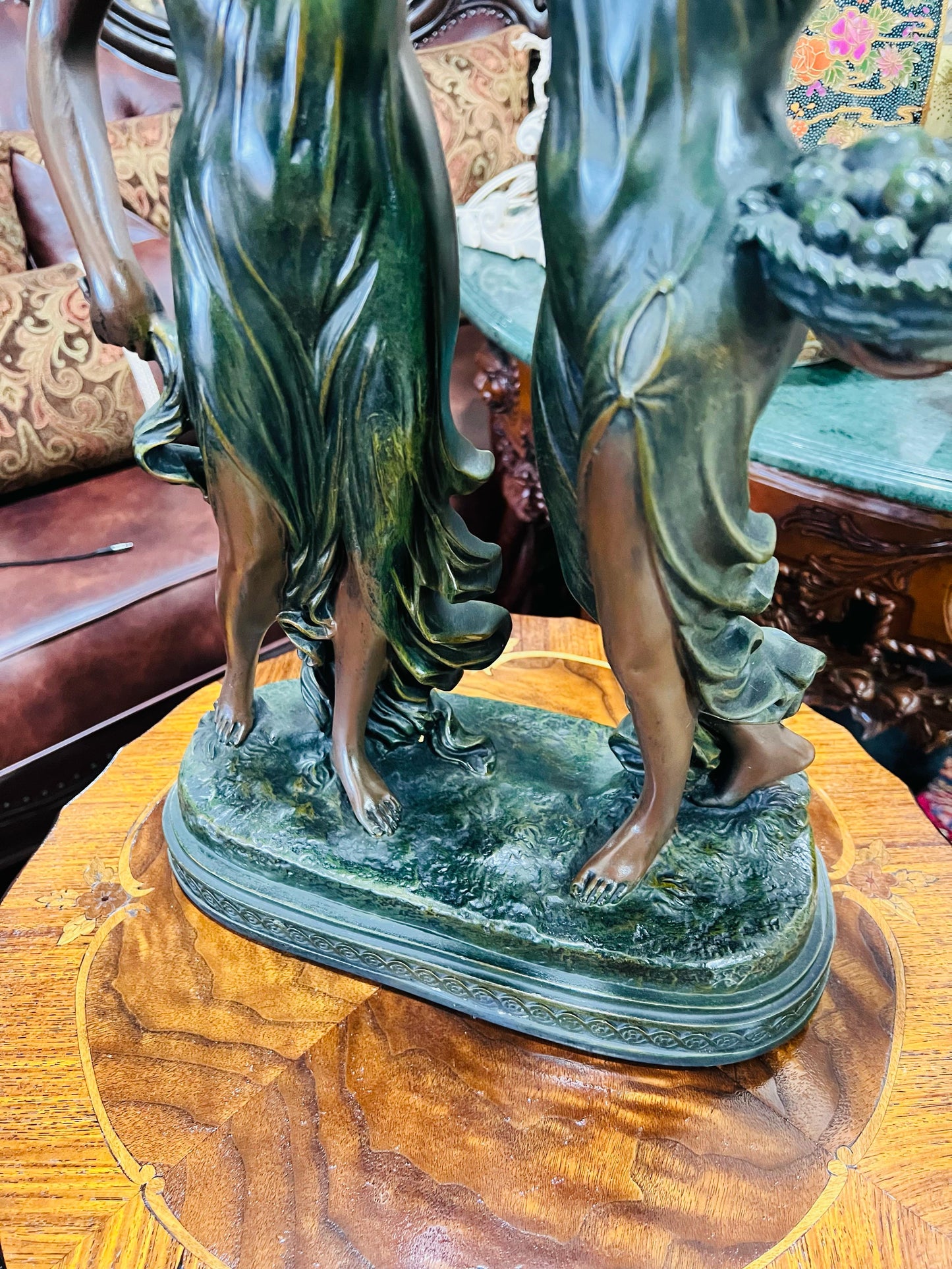 🦅 Bronze Sculpture of an Eagle in Flight with a Globe for Sale 🦅