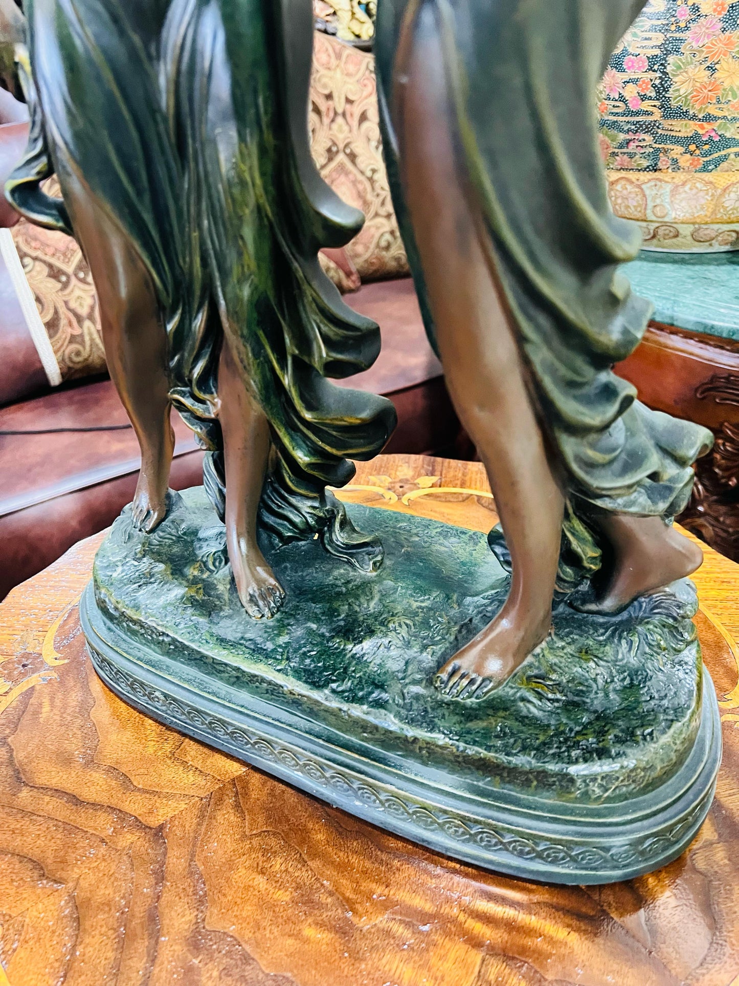 🦅 Bronze Sculpture of an Eagle in Flight with a Globe for Sale 🦅