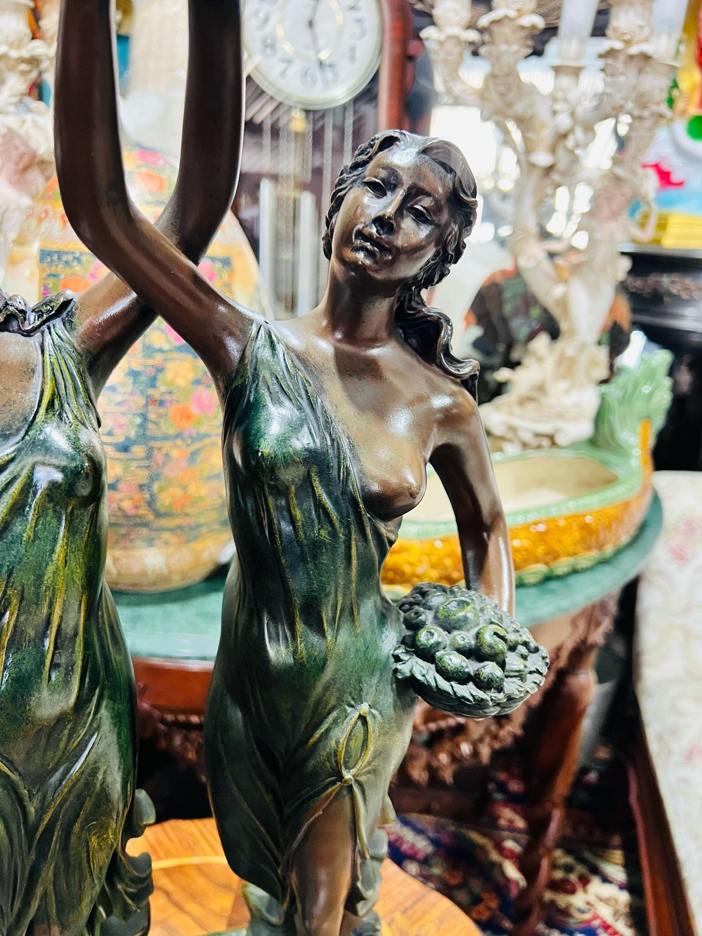 🦅 Bronze Sculpture of an Eagle in Flight with a Globe for Sale 🦅