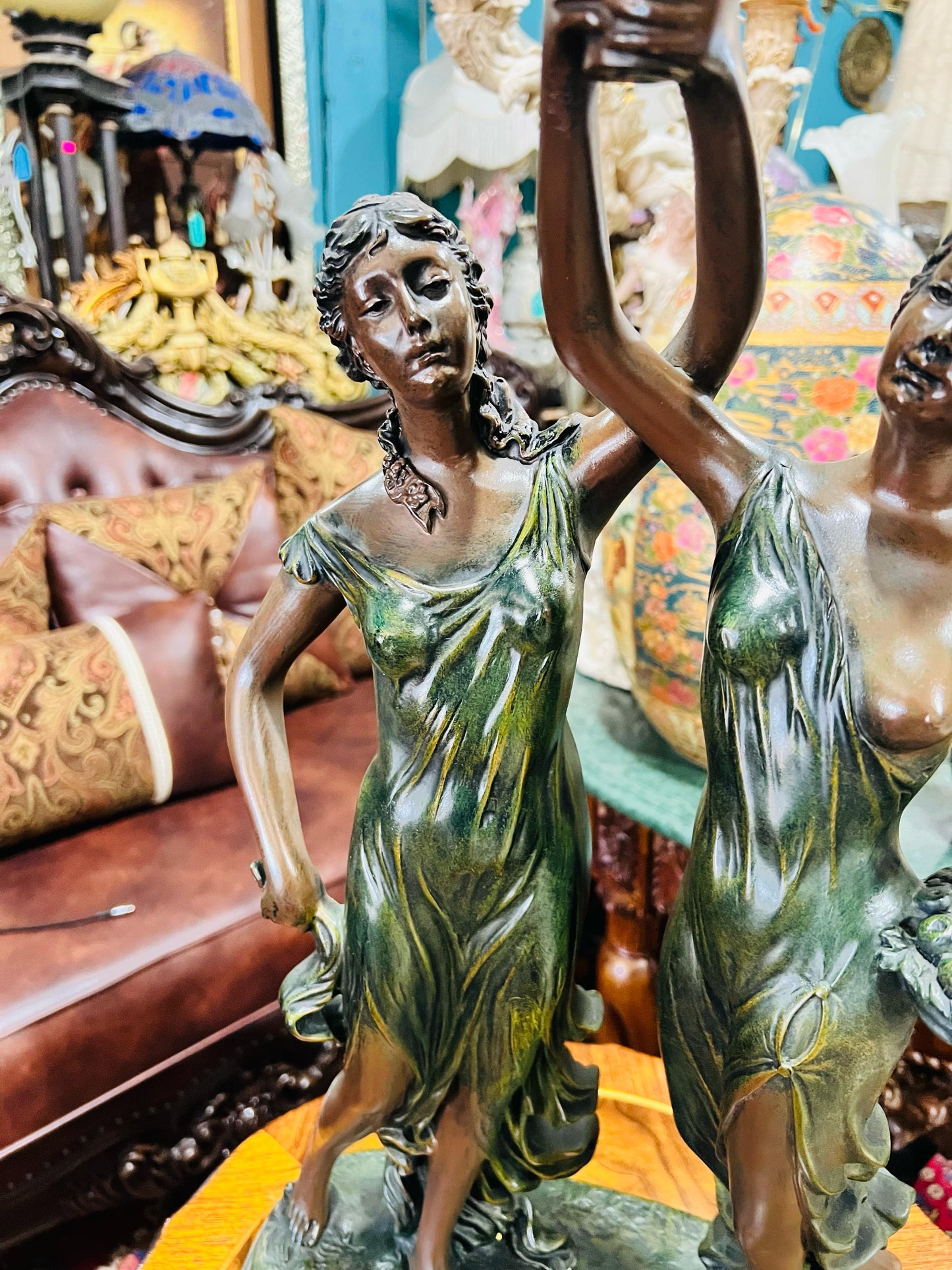 🦅 Bronze Sculpture of an Eagle in Flight with a Globe for Sale 🦅