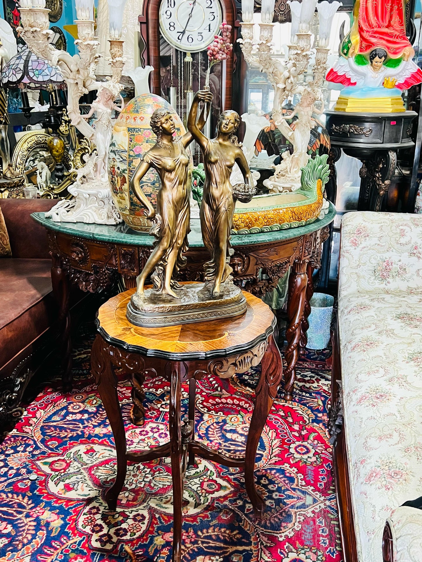 🦅 Bronze Sculpture of an Eagle in Flight with a Globe for Sale 🦅