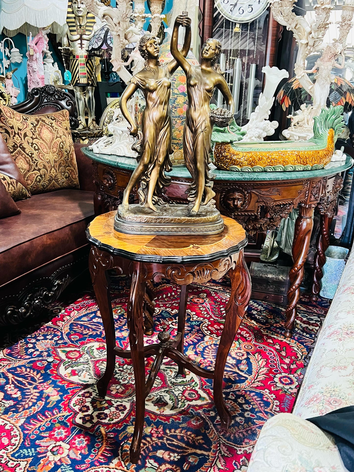 🦅 Bronze Sculpture of an Eagle in Flight with a Globe for Sale 🦅