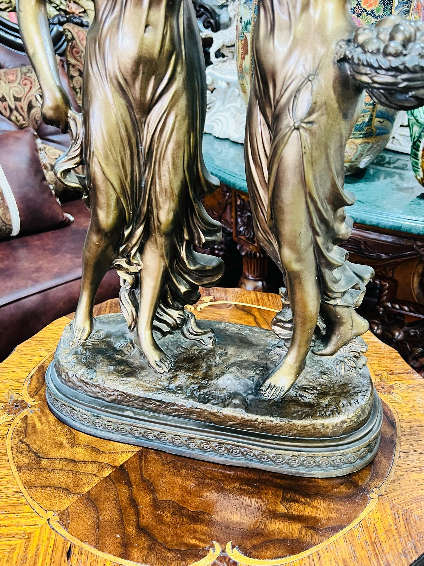 🦅 Bronze Sculpture of an Eagle in Flight with a Globe for Sale 🦅