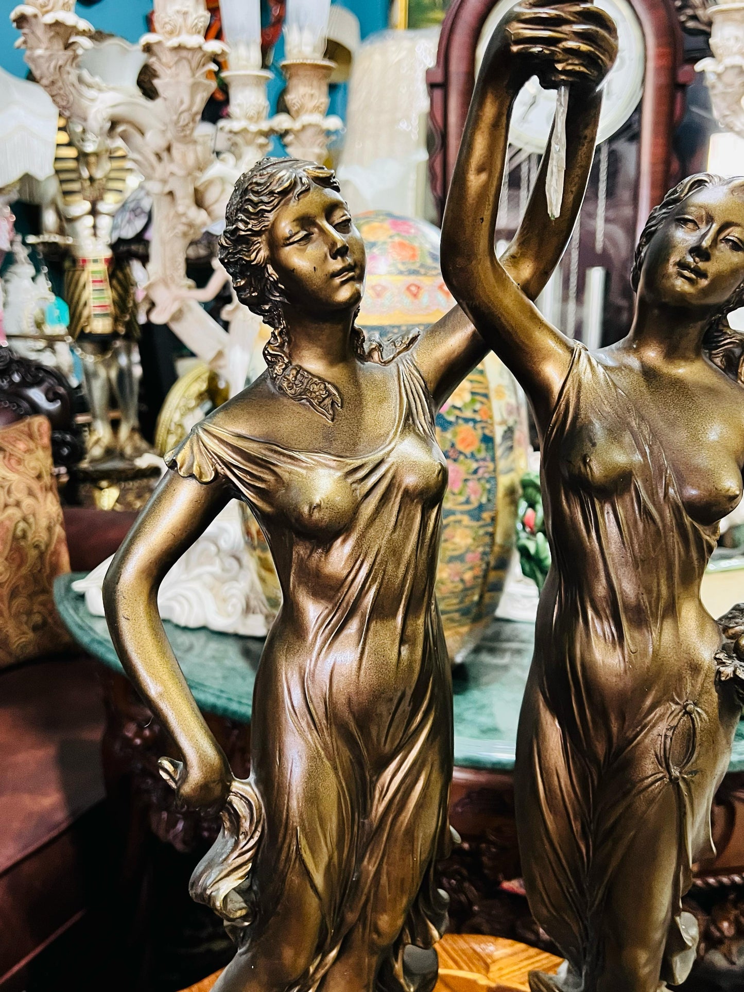 🦅 Bronze Sculpture of an Eagle in Flight with a Globe for Sale 🦅