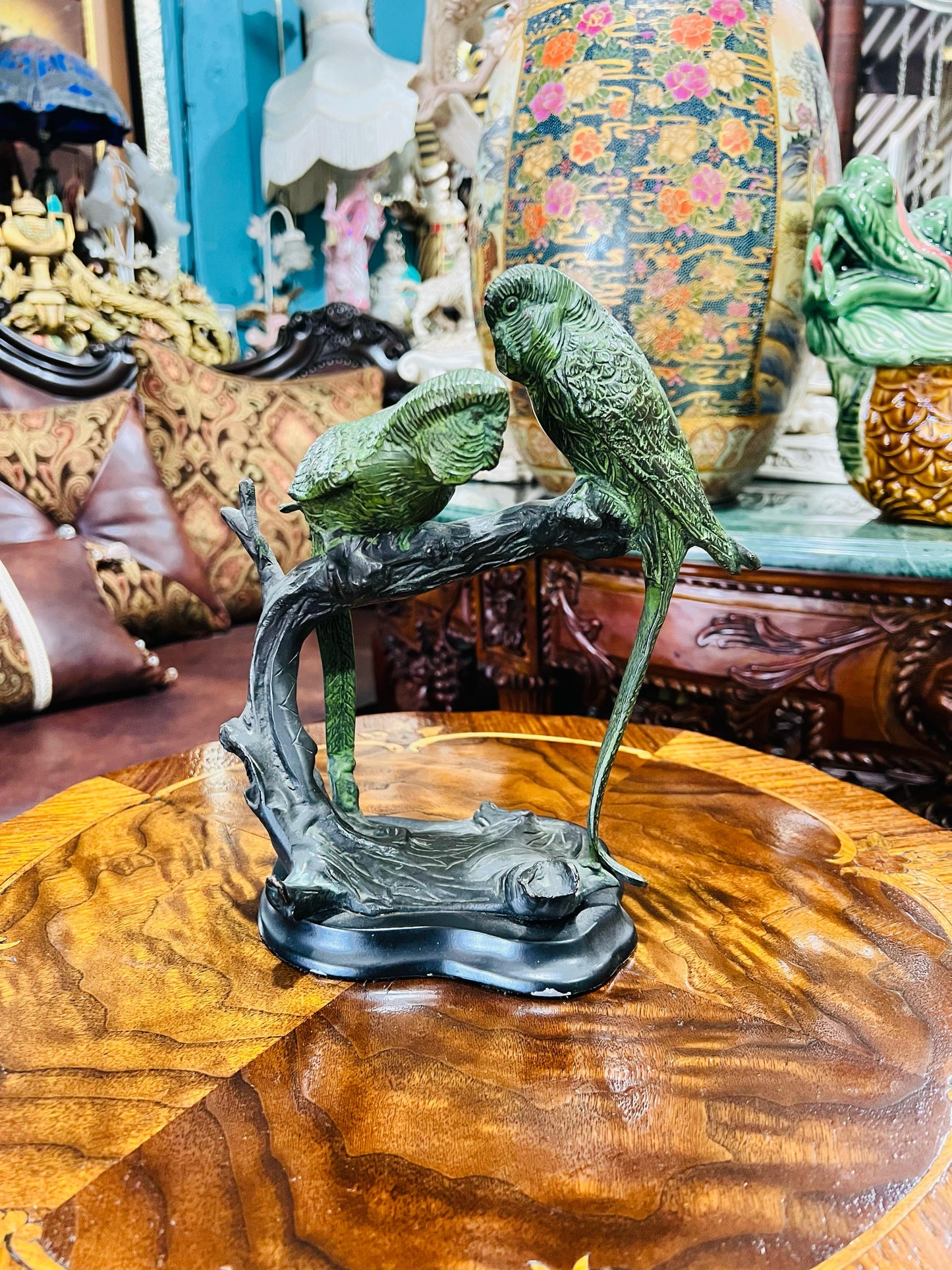 🦅 Bronze Sculpture of an Eagle in Flight with a Globe for Sale 🦅