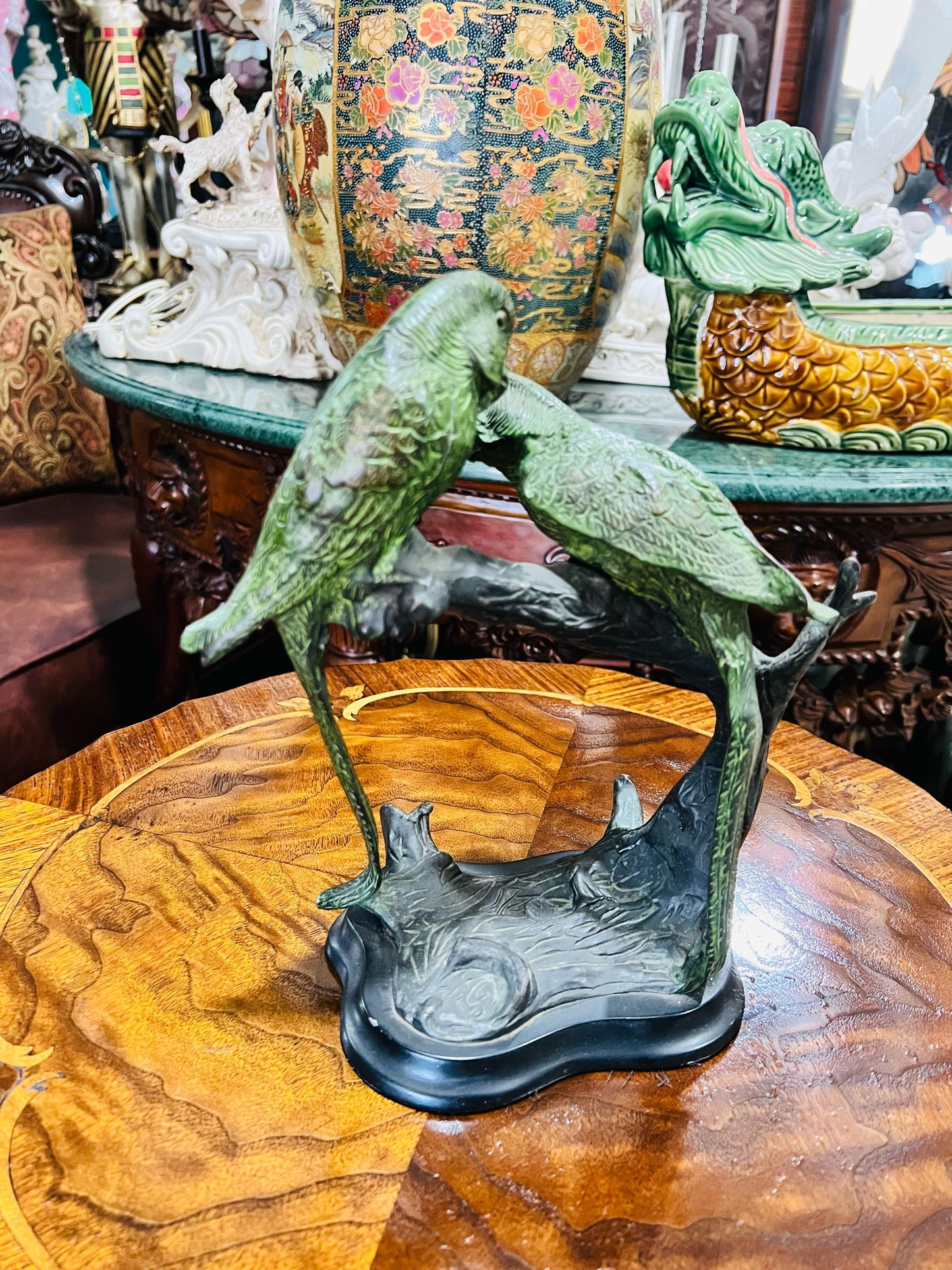 🦅 Bronze Sculpture of an Eagle in Flight with a Globe for Sale 🦅